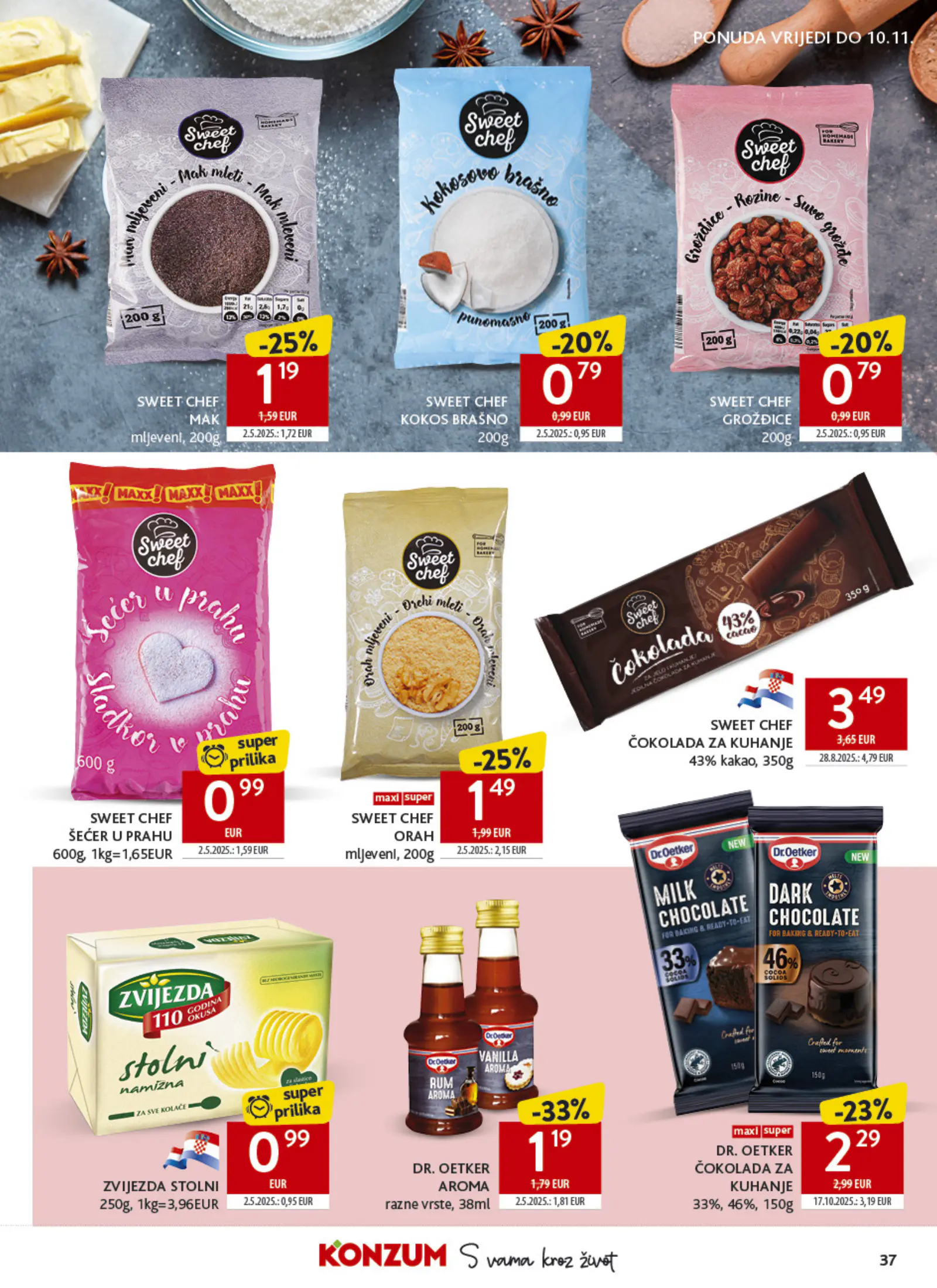 Konzum Horvátország Katalog, 37. oldal (okt. 28. – nov. 3.)