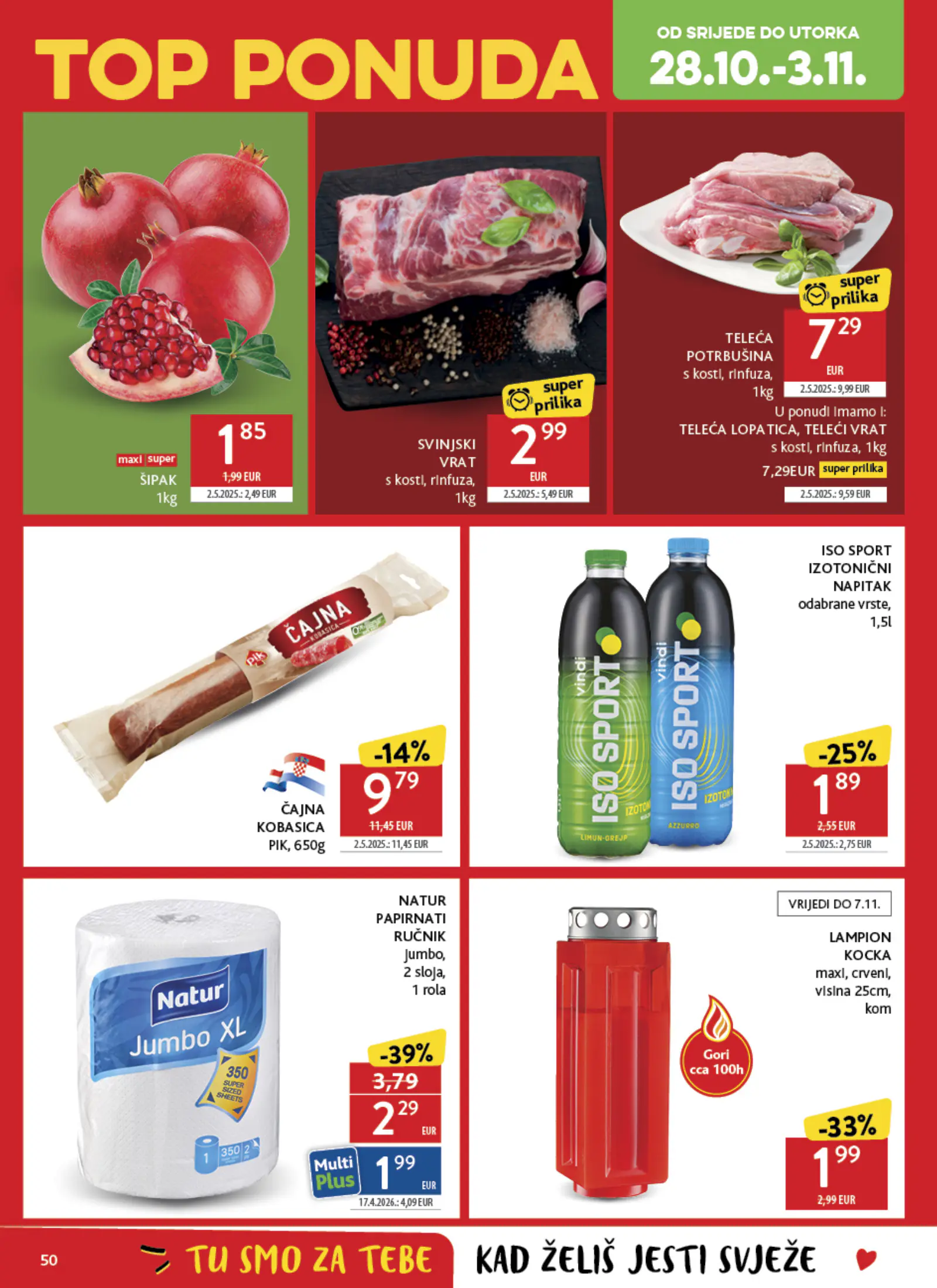 Konzum Horvátország Katalog, 50. oldal (okt. 28. – nov. 3.)