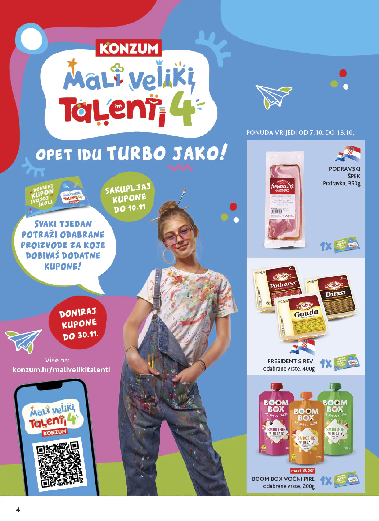 Konzum Horvátország Katalog, 4. oldal (okt. 7–13.)