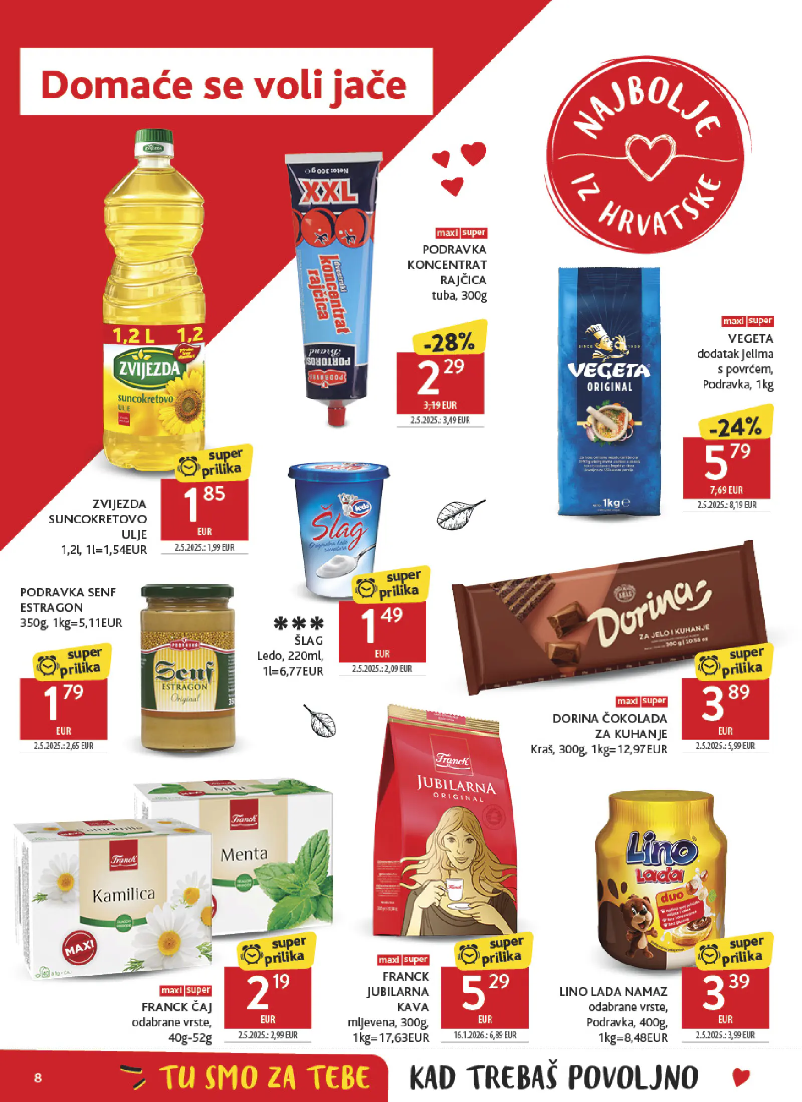 Konzum Horvátország Katalog, 8. oldal (okt. 7–13.)