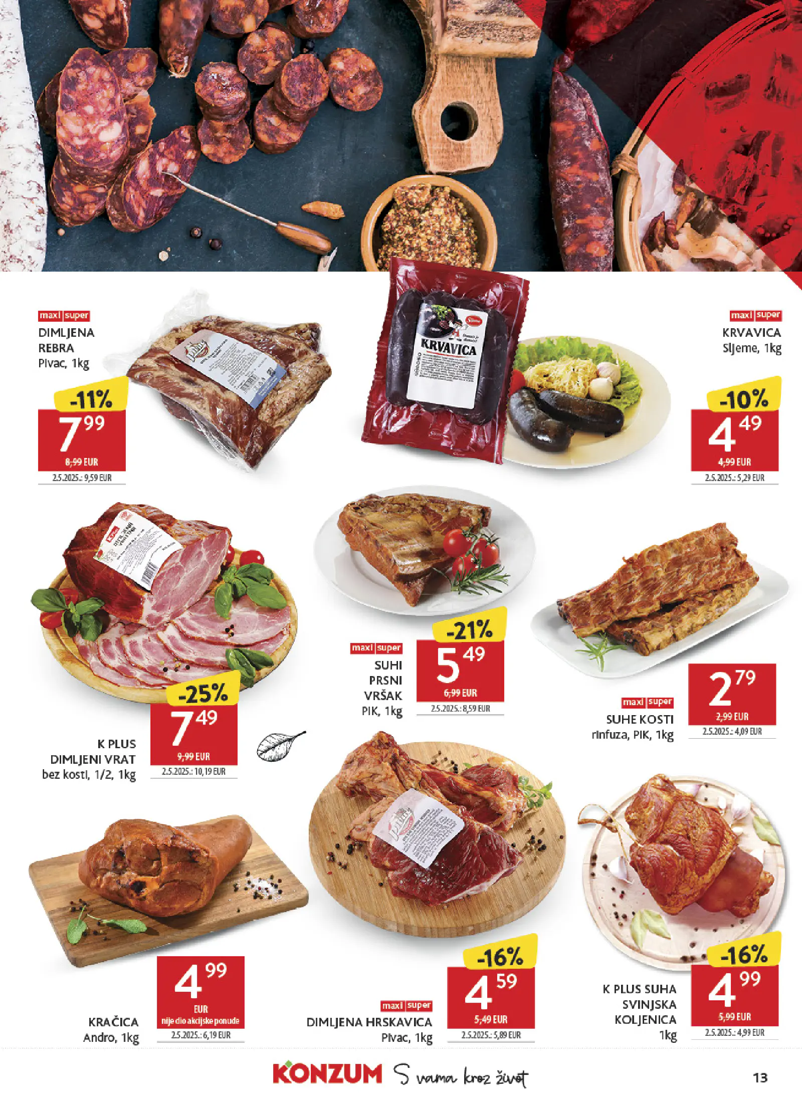 Konzum Horvátország Katalog, 13. oldal (okt. 7–13.)