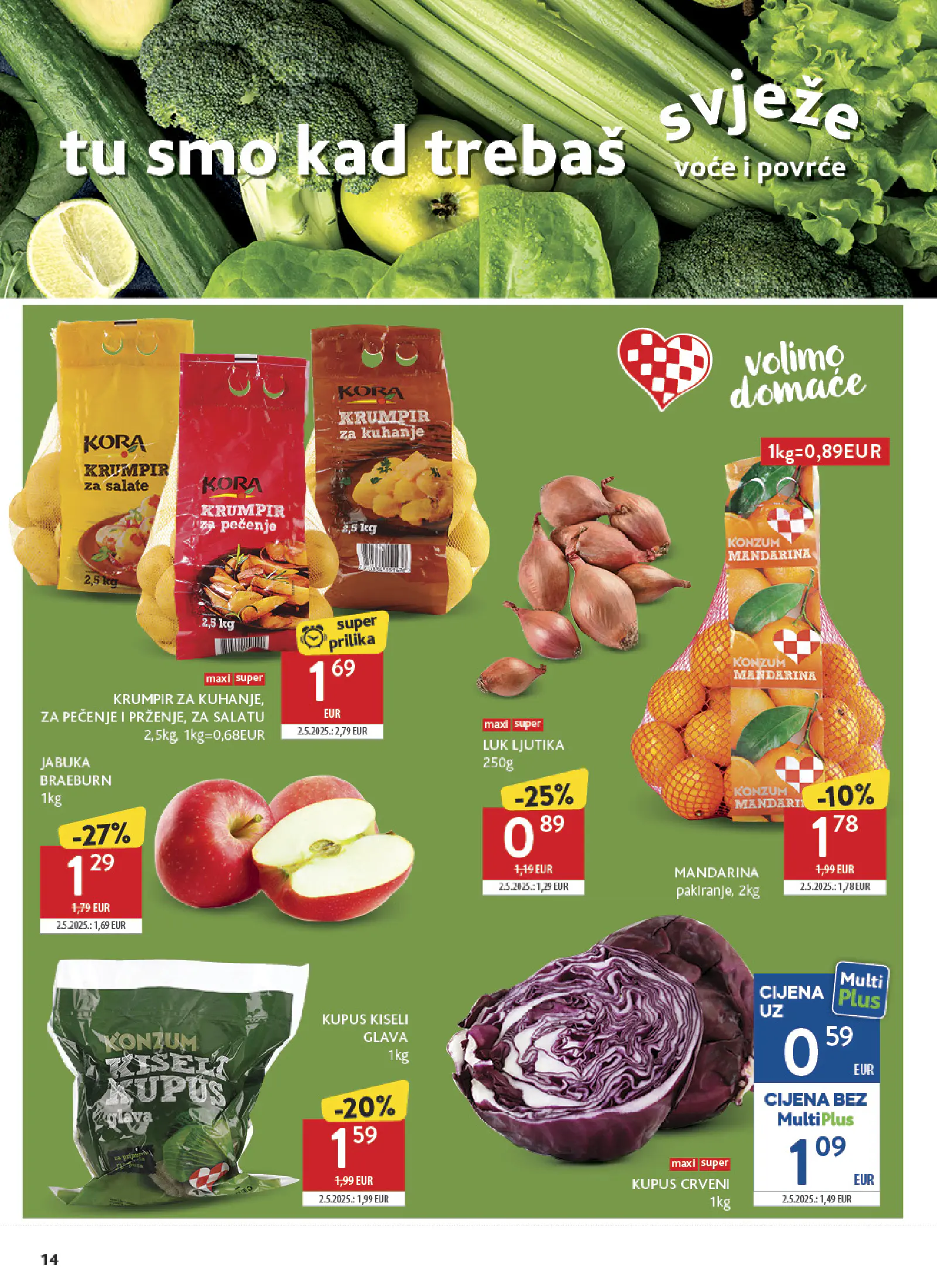 Konzum Horvátország Katalog, 14. oldal (okt. 7–13.)