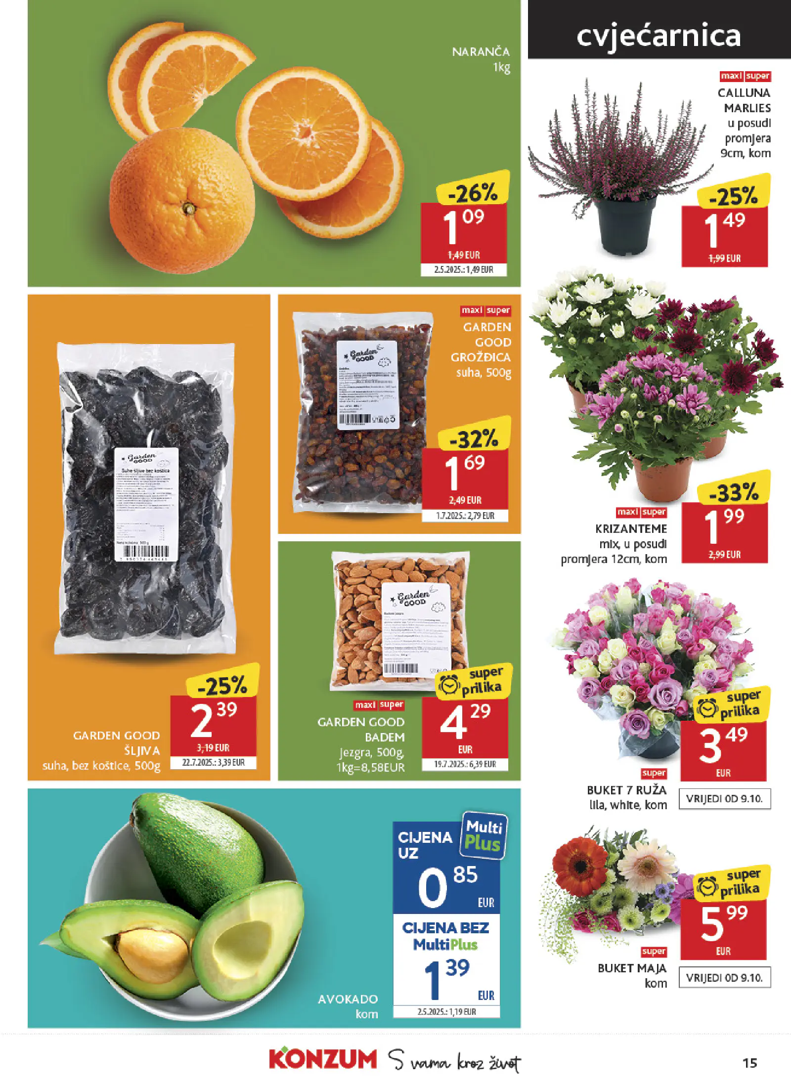 Konzum Horvátország Katalog, 15. oldal (okt. 7–13.)