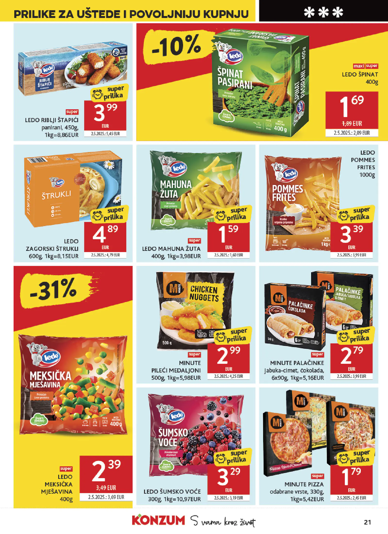 Konzum Horvátország Katalog, 21. oldal (okt. 7–13.)