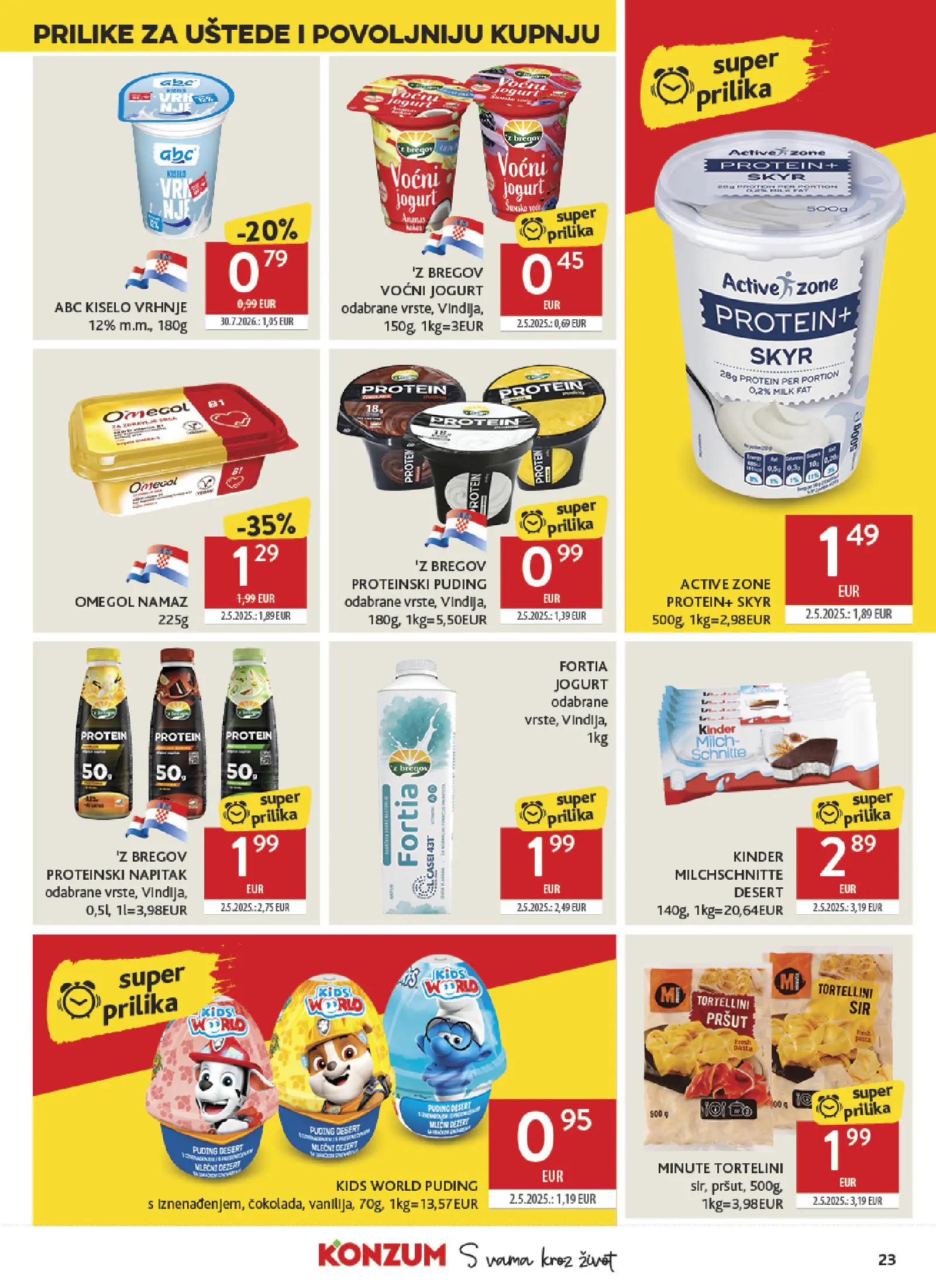 Konzum Horvátország Katalog, 23. oldal (okt. 7–13.)