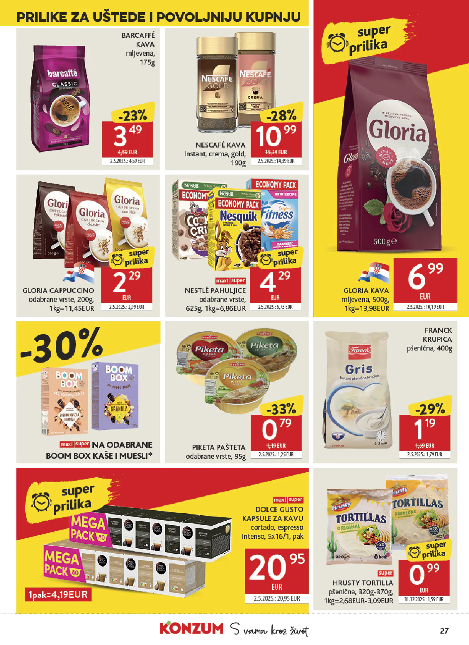 Konzum Horvátország Katalog, 27. oldal (okt. 7–13.)