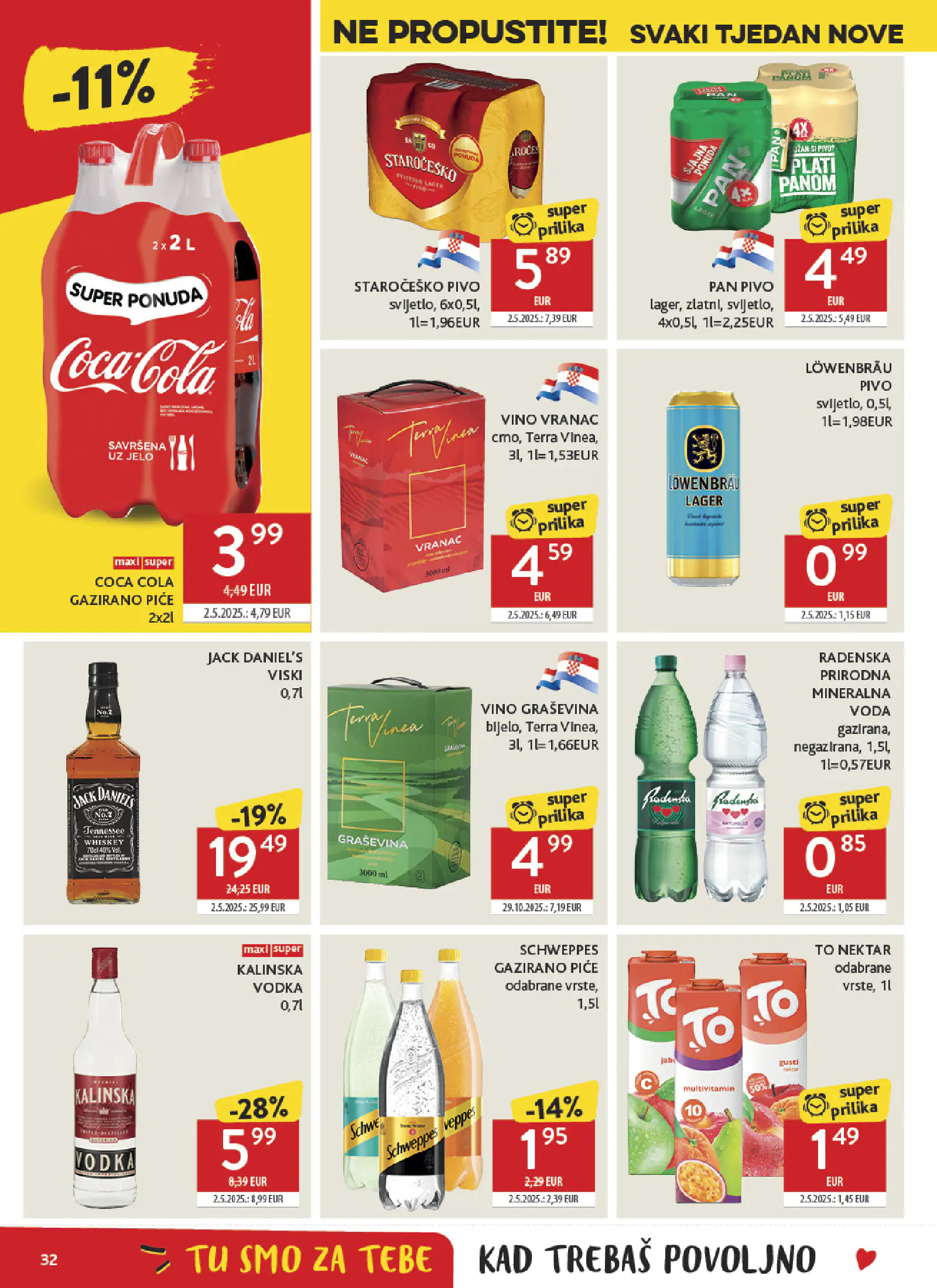 Konzum Horvátország Katalog, 32. oldal (okt. 7–13.)