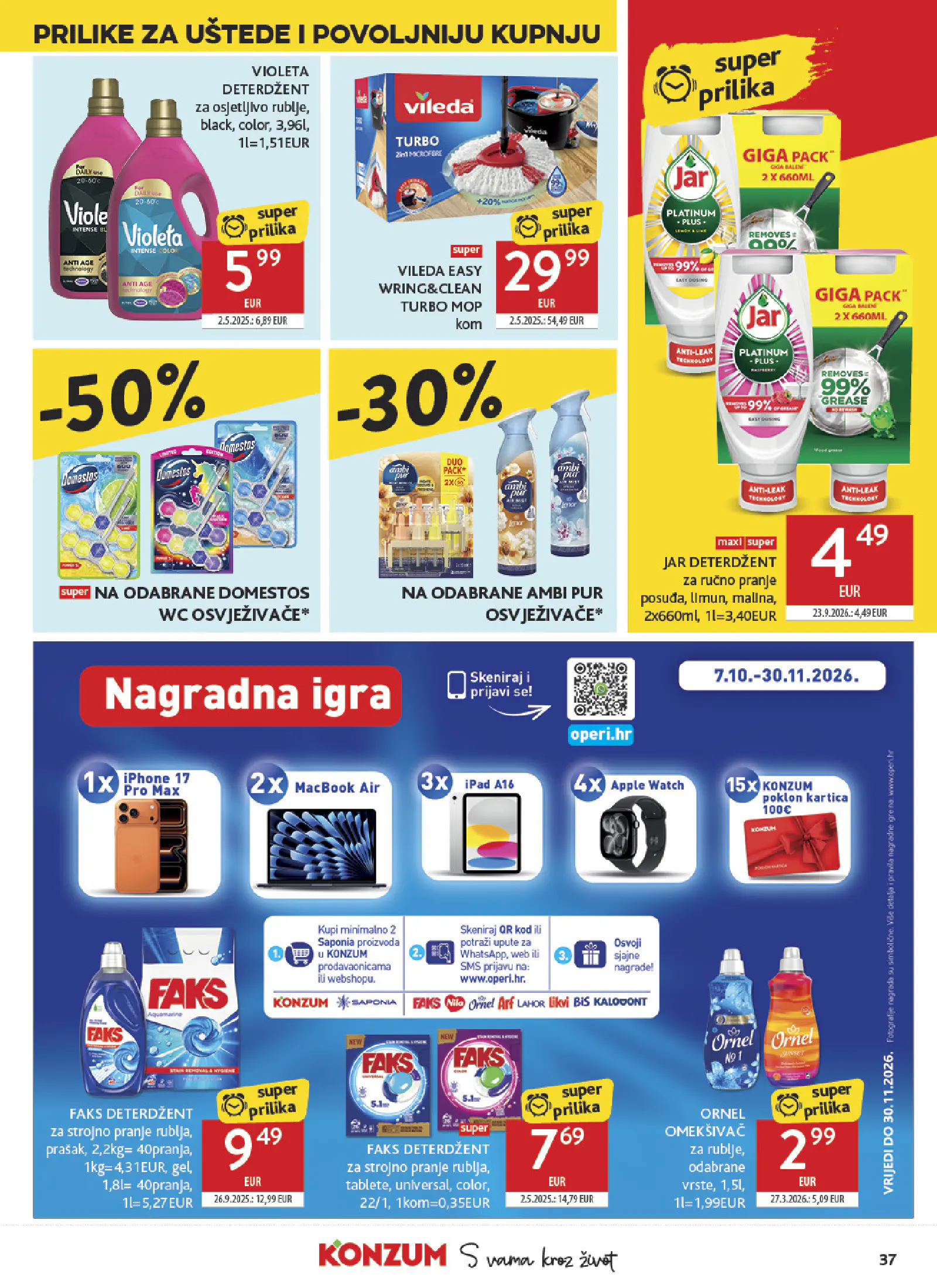 Konzum Horvátország Katalog, 37. oldal (okt. 7–13.)