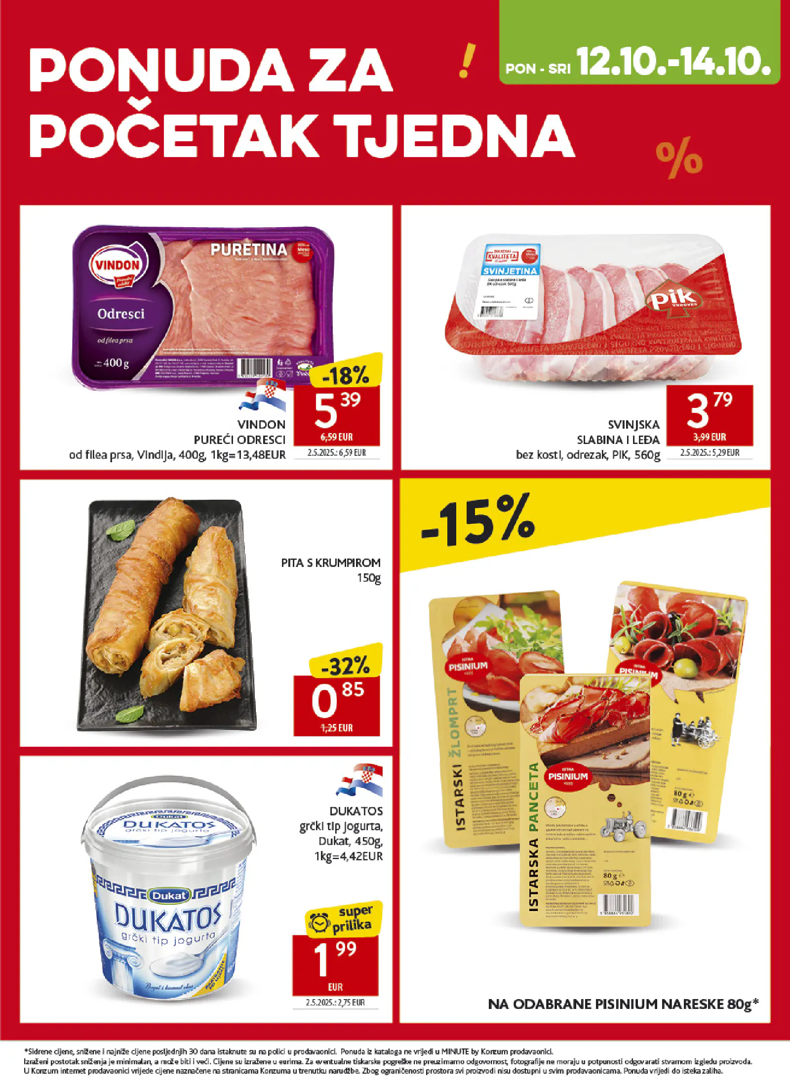 Konzum Horvátország Katalog, 60. oldal (okt. 7–13.)