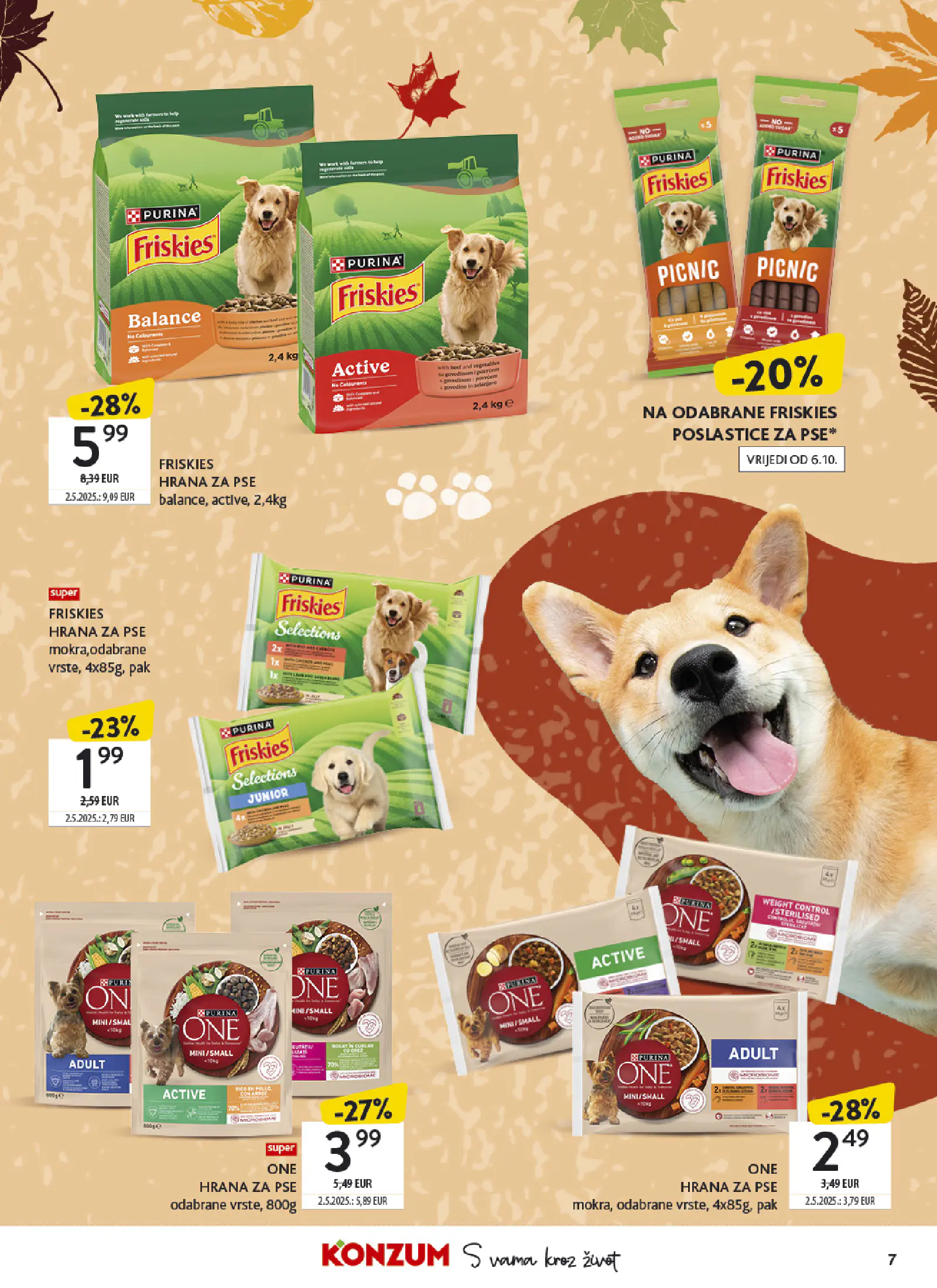Konzum Horvátország Tematski katalog ljubimci, 7. oldal (okt. 5–18.)