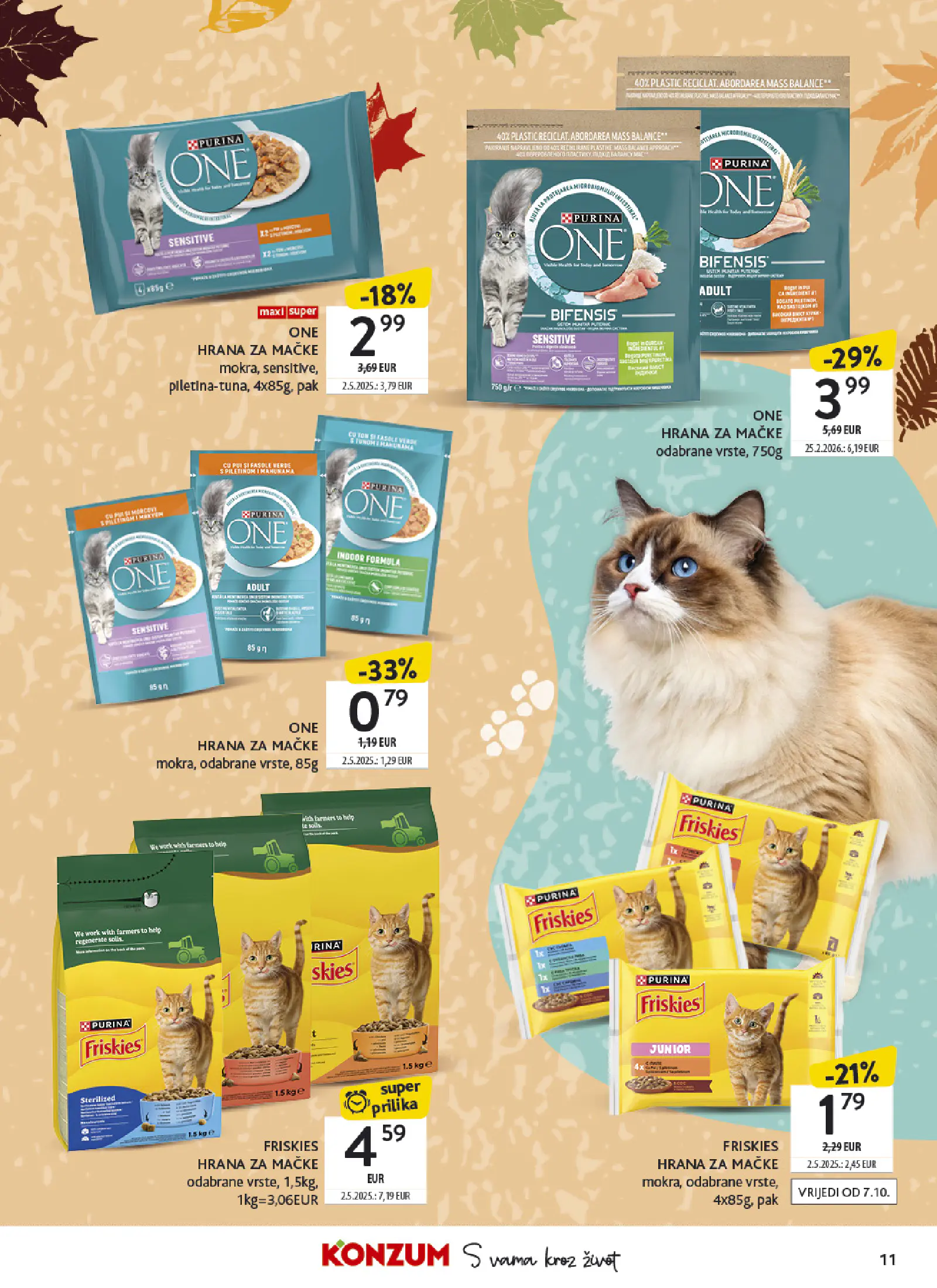 Konzum Horvátország Tematski katalog ljubimci, 11. oldal (okt. 5–18.)