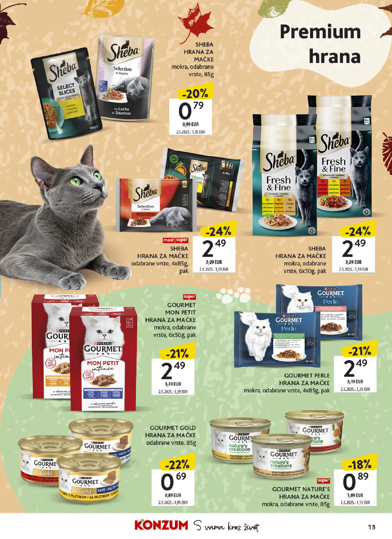 Konzum Horvátország Tematski katalog ljubimci, 13. oldal (okt. 5–18.)