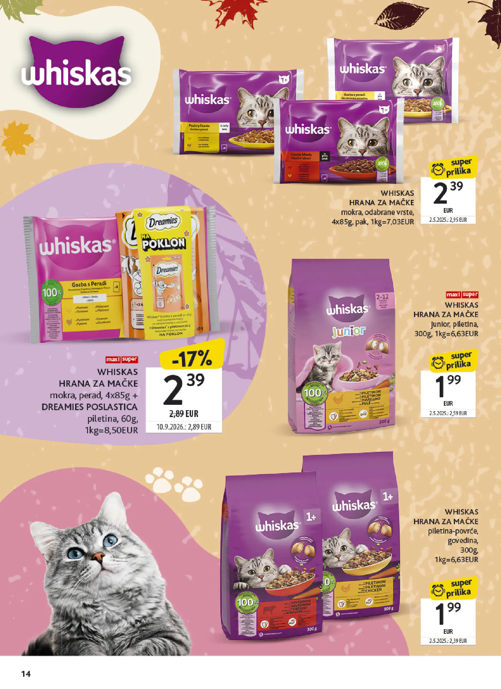 Konzum Horvátország Tematski katalog ljubimci, 14. oldal (okt. 5–18.)