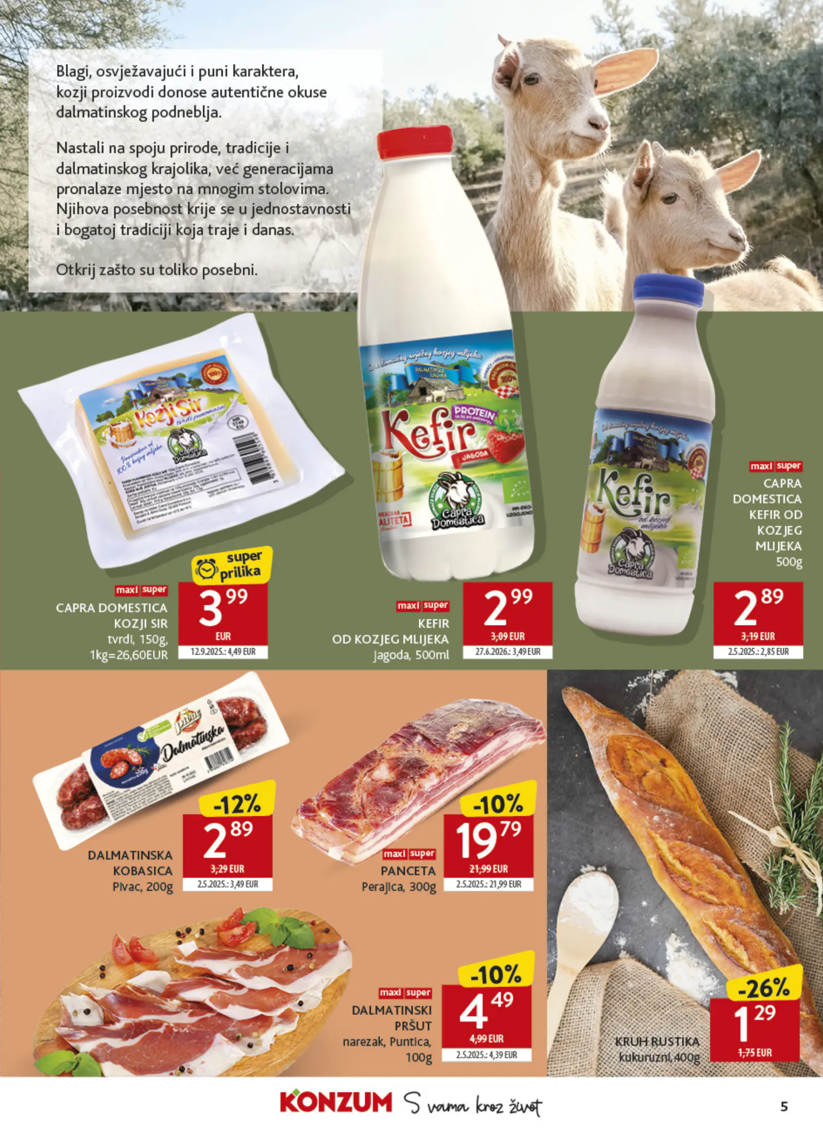 Konzum Horvátország Tematski katalog Najbolje iz Hrvatske, 5. oldal (okt. 26. – nov. 22.)