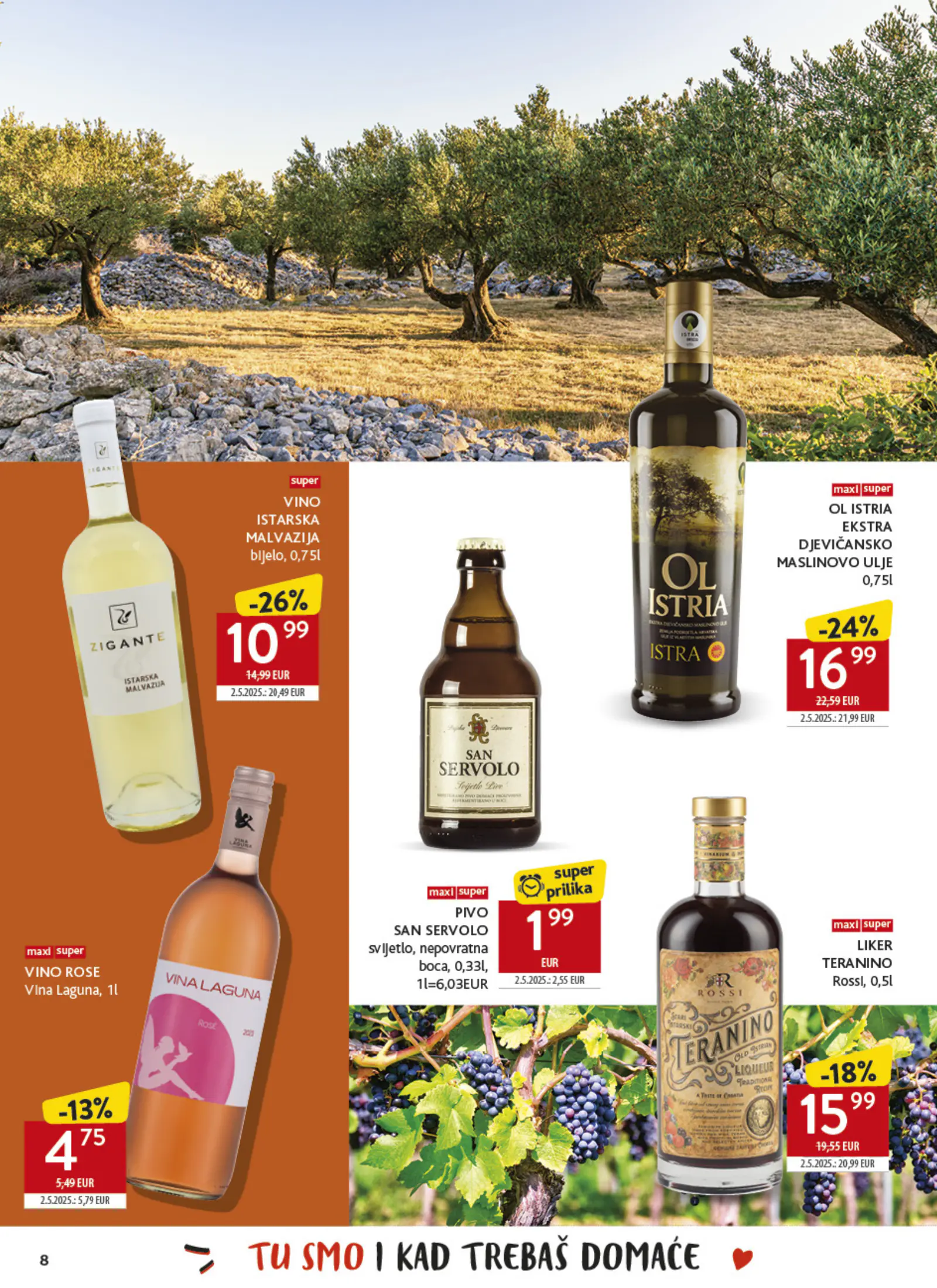 Konzum Horvátország Tematski katalog Najbolje iz Hrvatske, 8. oldal (okt. 26. – nov. 22.)