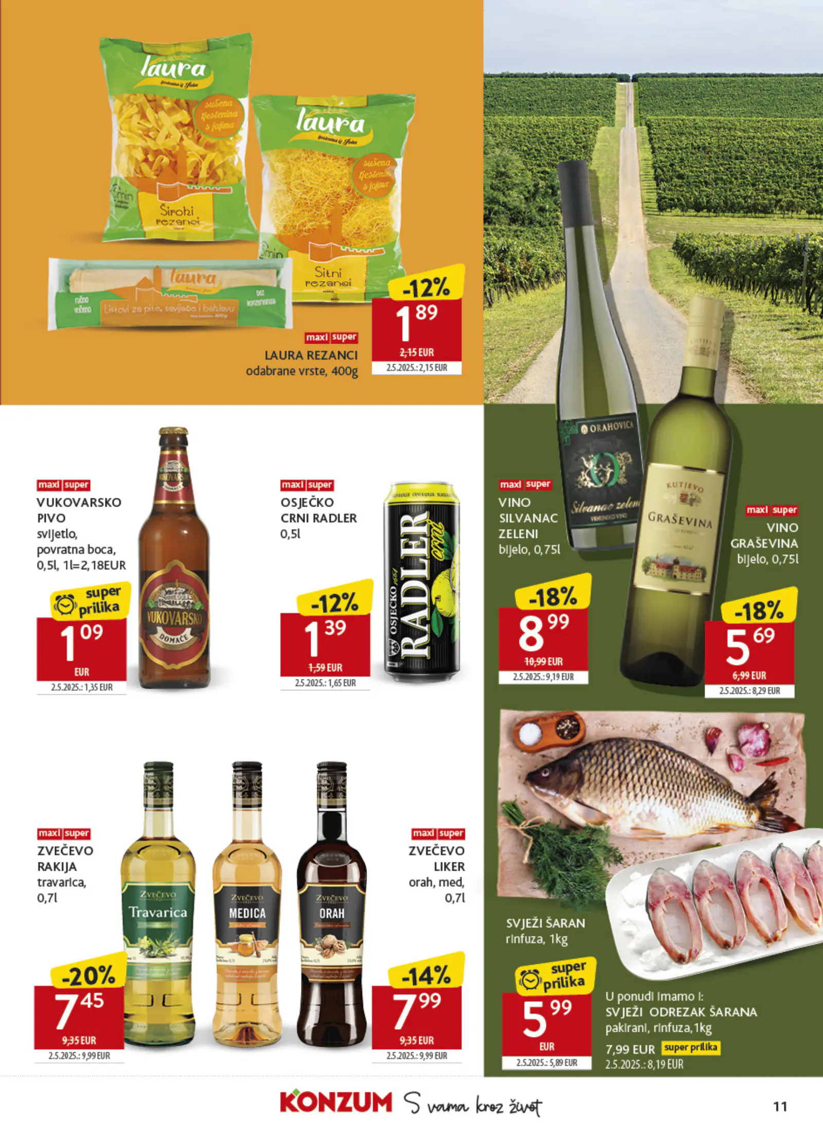 Konzum Horvátország Tematski katalog Najbolje iz Hrvatske, 11. oldal (okt. 26. – nov. 22.)