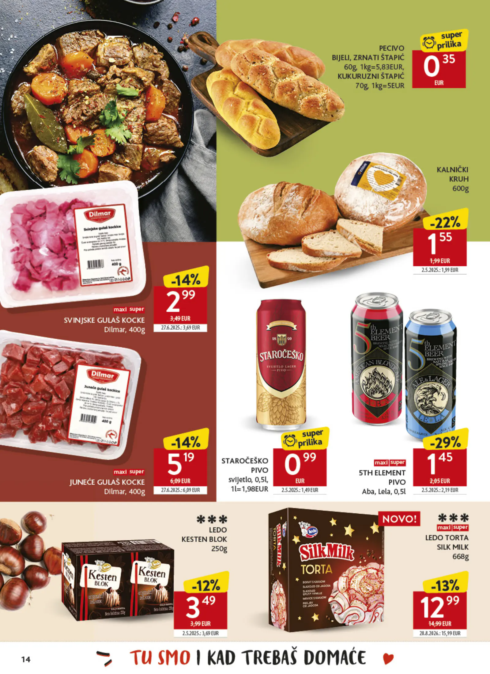 Konzum Horvátország Tematski katalog Najbolje iz Hrvatske, 14. oldal (okt. 26. – nov. 22.)