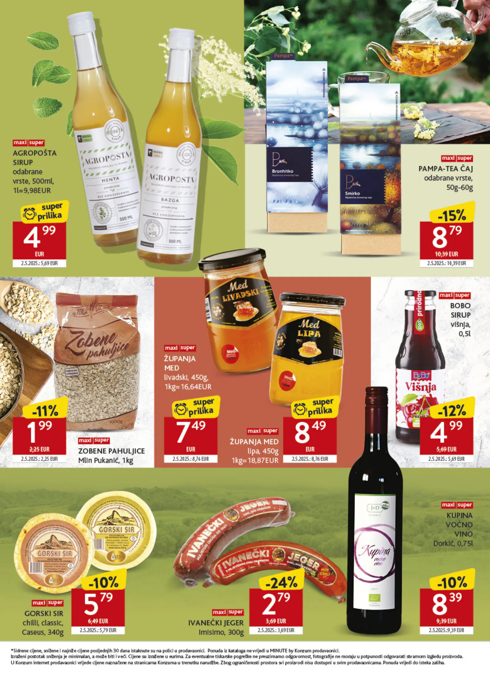 Konzum Horvátország Tematski katalog Najbolje iz Hrvatske, 16. oldal (okt. 26. – nov. 22.)