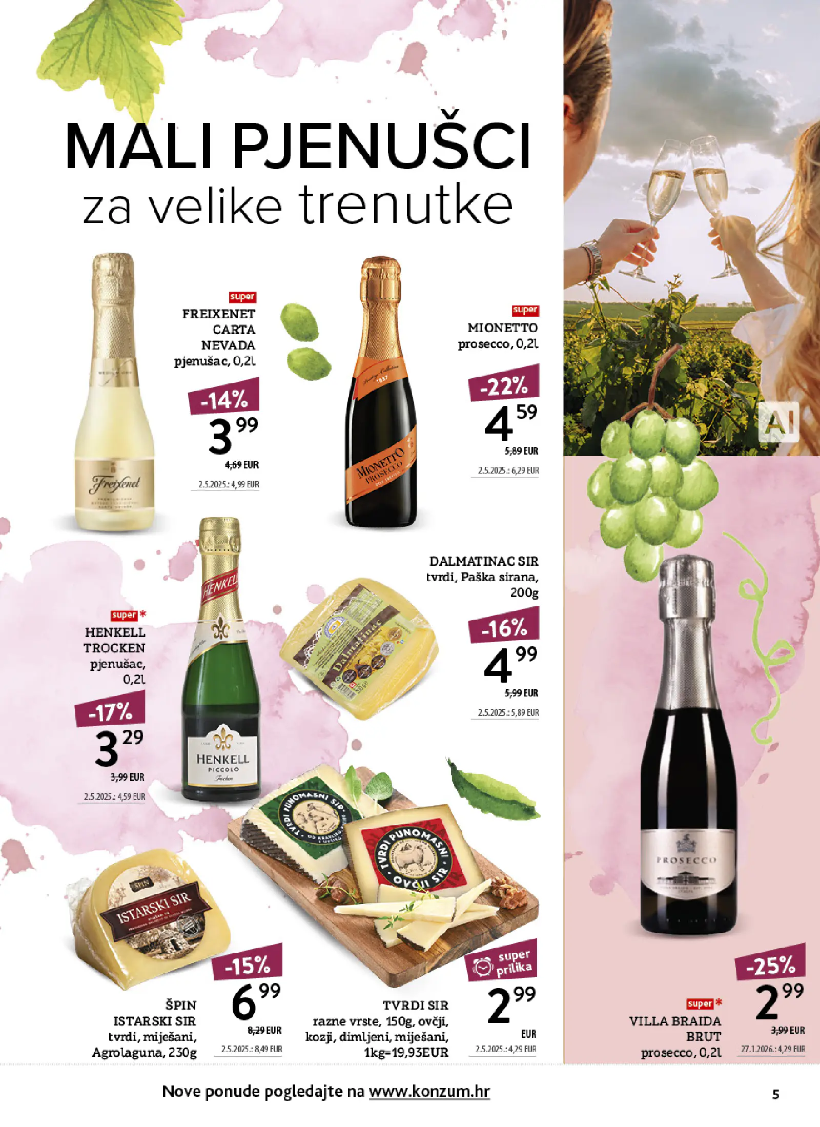 Konzum Horvátország Tematski katalog vinoteka, 5. oldal (okt. 12–25.)