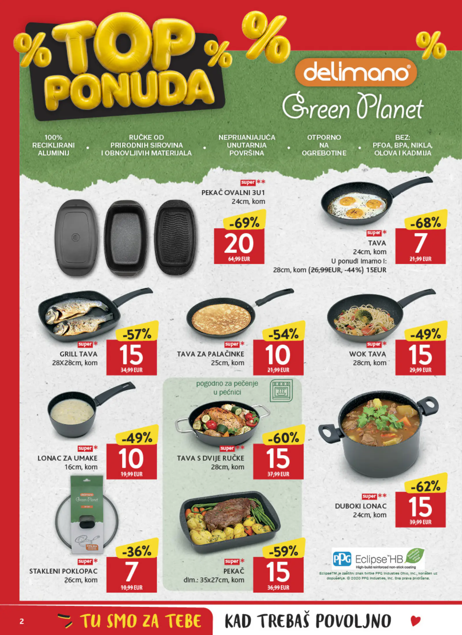 Konzum Horvátország Top ponuda brendova (2), 2. oldal (okt. 9–31.)
