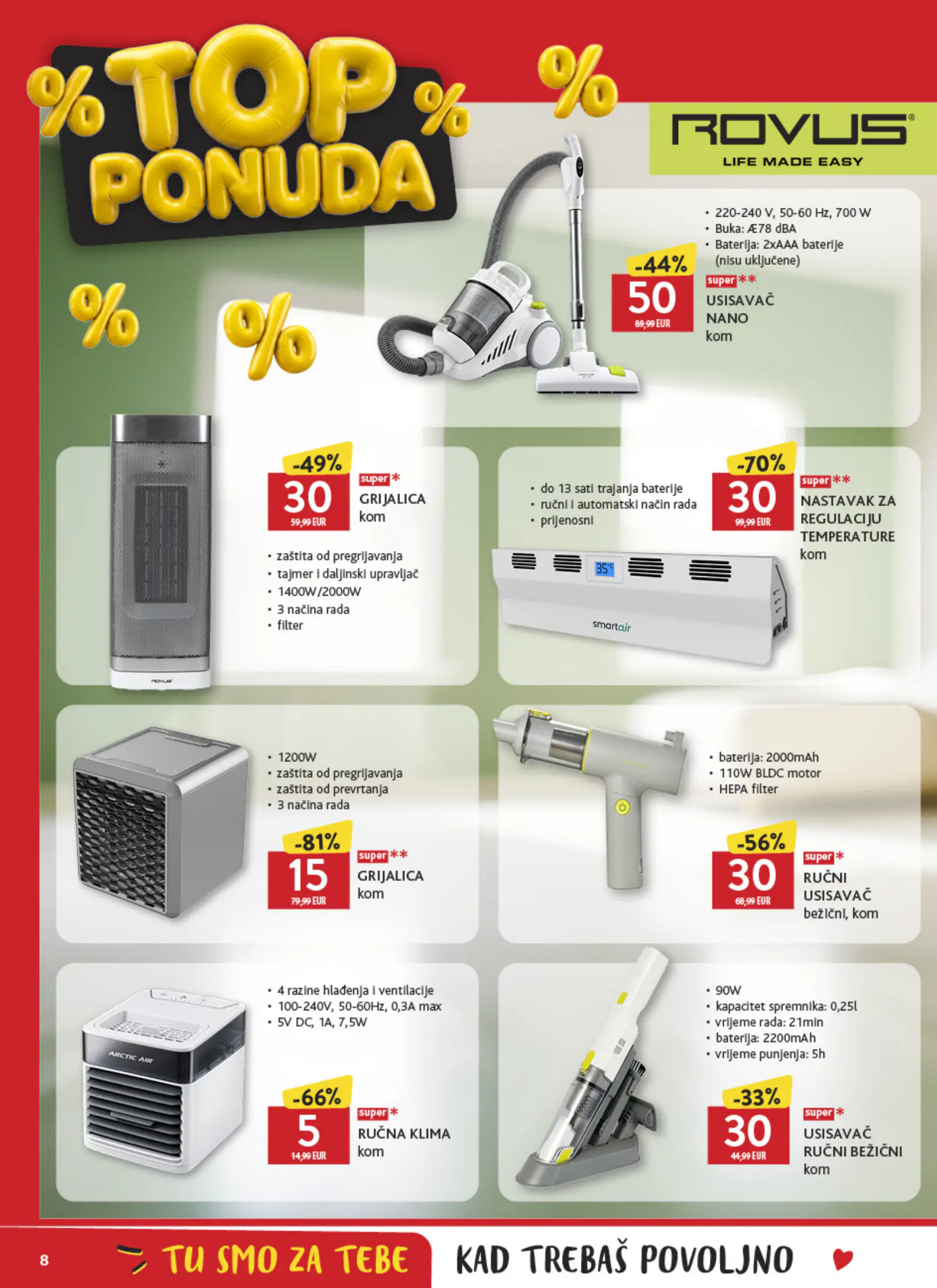 Konzum Horvátország Top ponuda brendova (2), 8. oldal (okt. 9–31.)