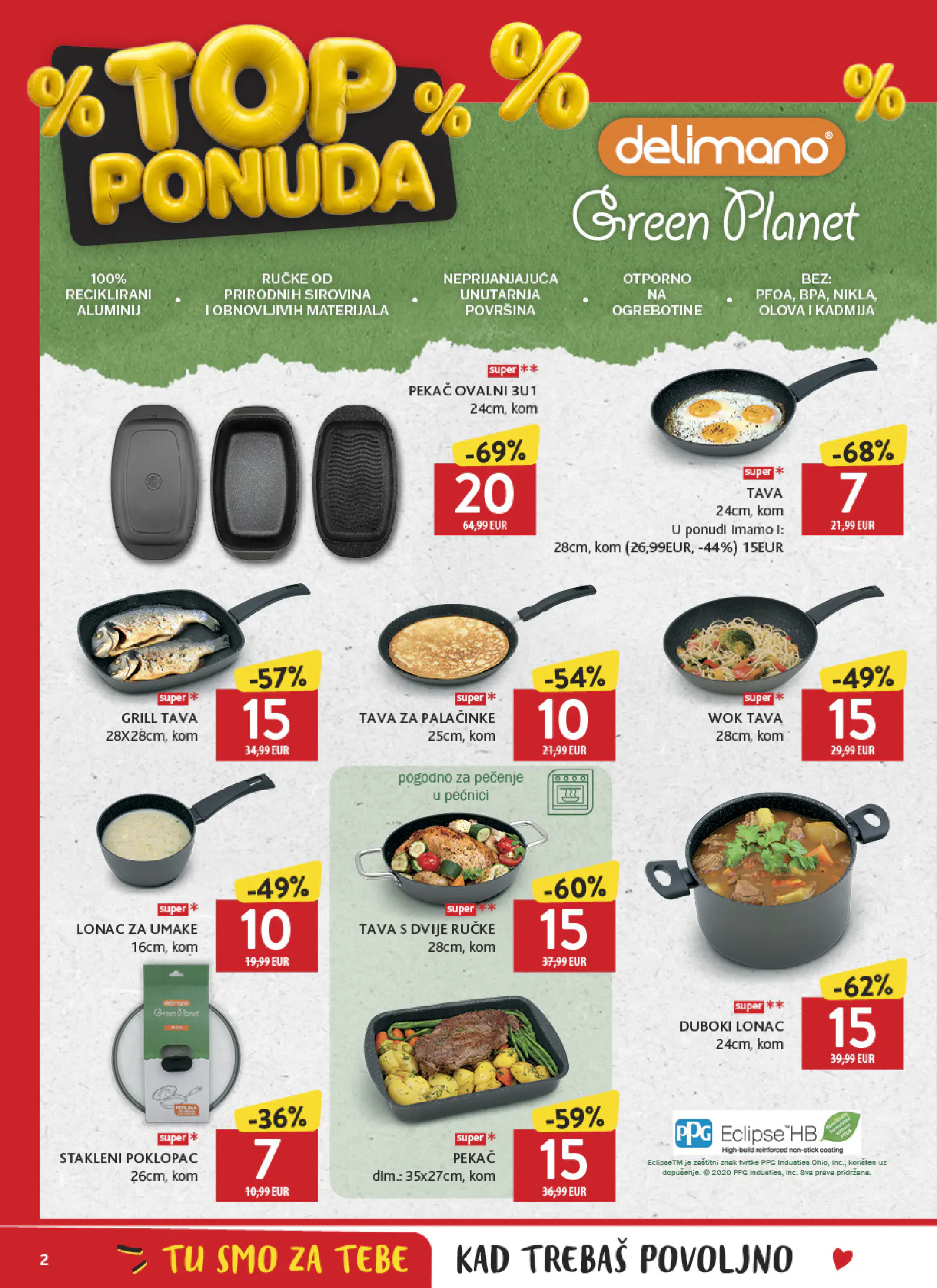 Konzum Horvátország Top ponuda brendova, 2. oldal (okt. 9–31.)