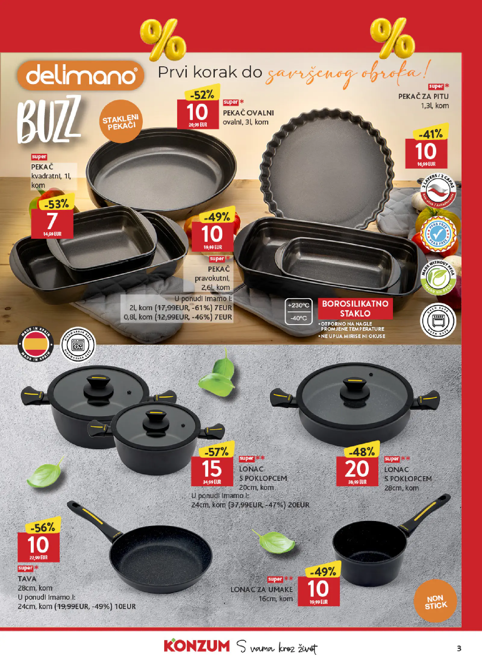 Konzum Horvátország Top ponuda brendova, 3. oldal (okt. 9–31.)