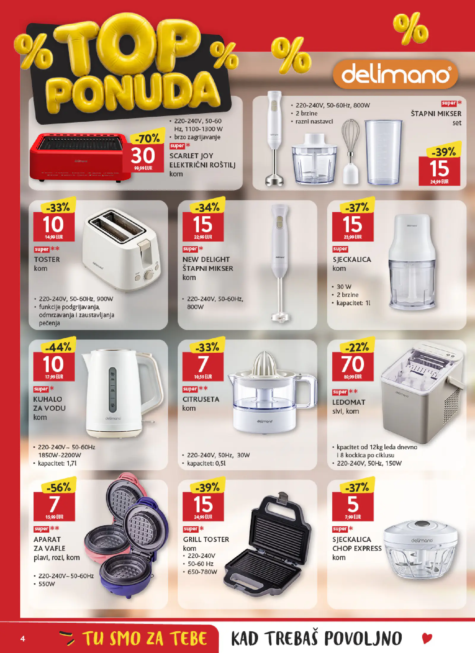 Konzum Horvátország Top ponuda brendova, 4. oldal (okt. 9–31.)