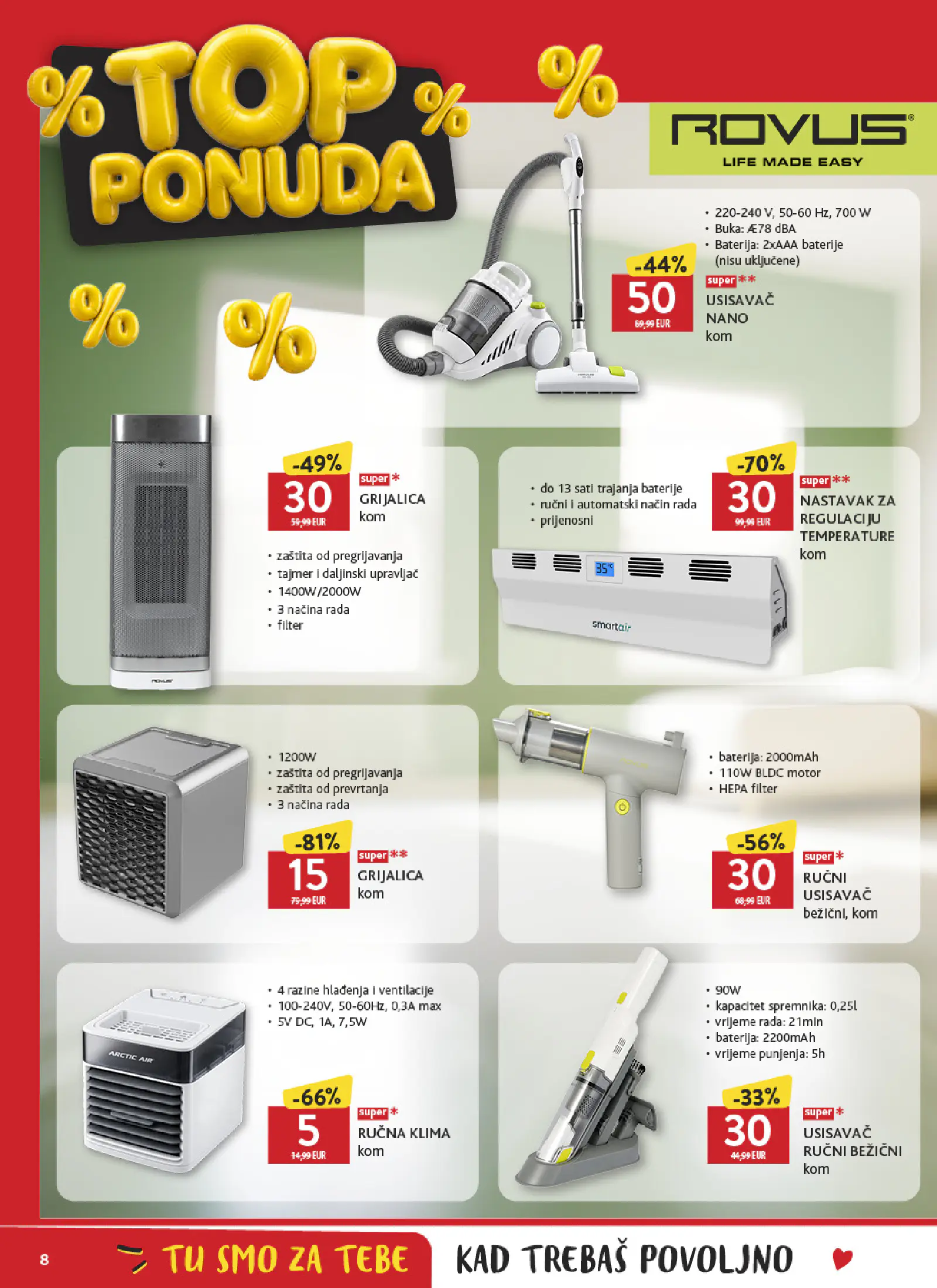 Konzum Horvátország Top ponuda brendova, 8. oldal (okt. 9–31.)
