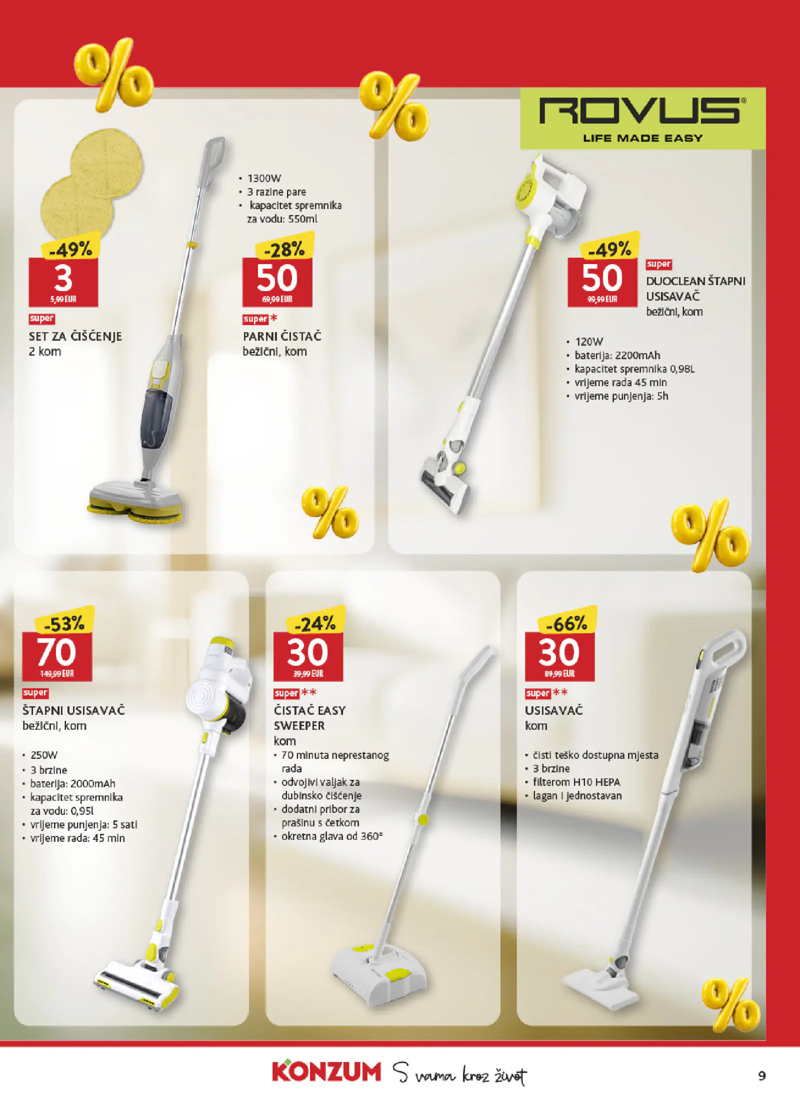 Konzum Horvátország Top ponuda brendova, 9. oldal (okt. 9–31.)