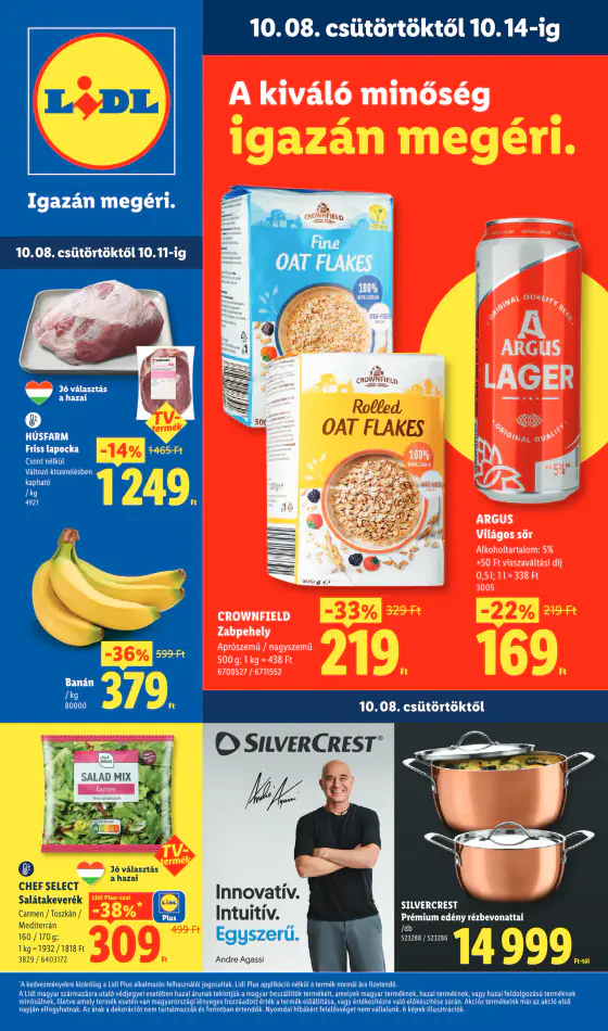 Lidl akciós újság, okt. 8–14.
