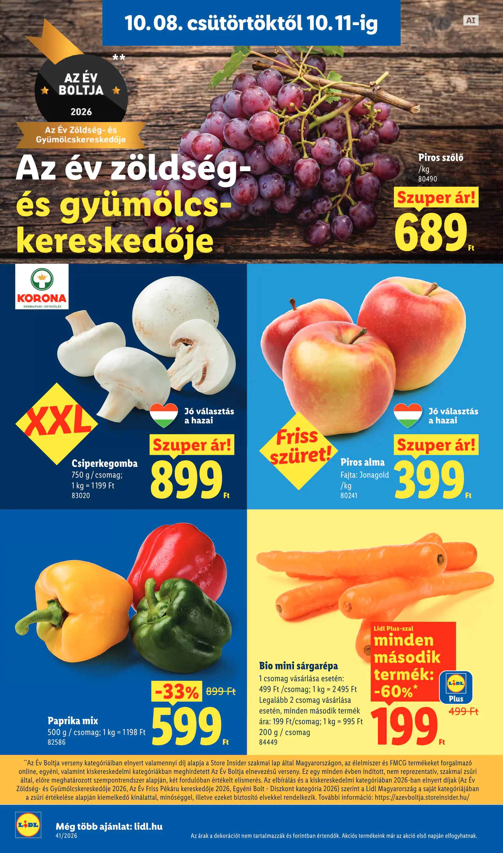 Lidl akciós újság, 41. hét, 6. oldal (okt. 8–14.)