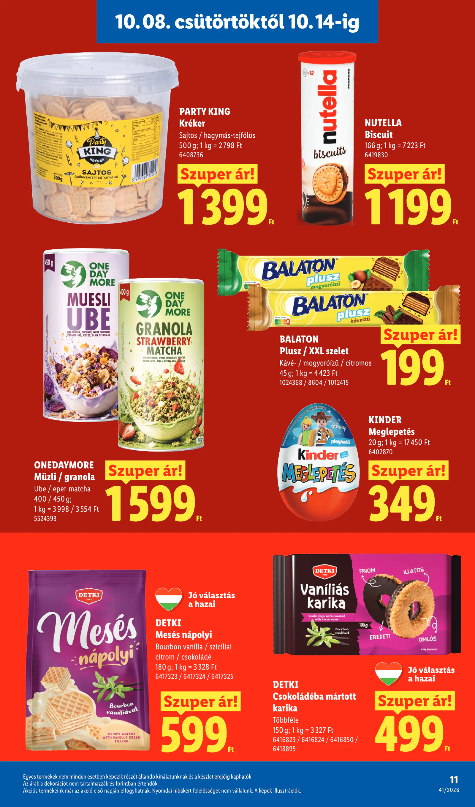 Lidl akciós újság, 41. hét, 11. oldal (okt. 8–14.)