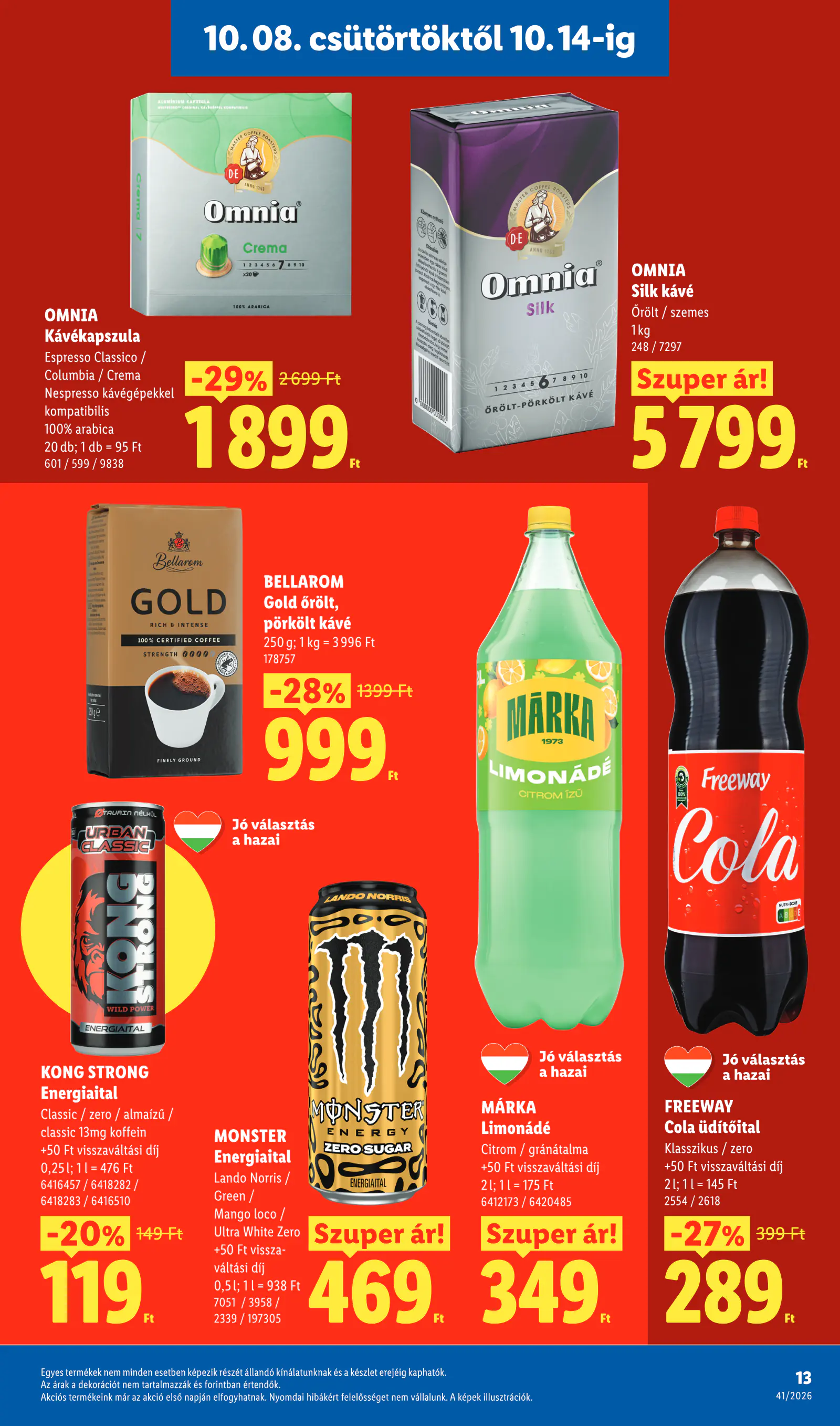 Lidl akciós újság, 41. hét, 13. oldal (okt. 8–14.)