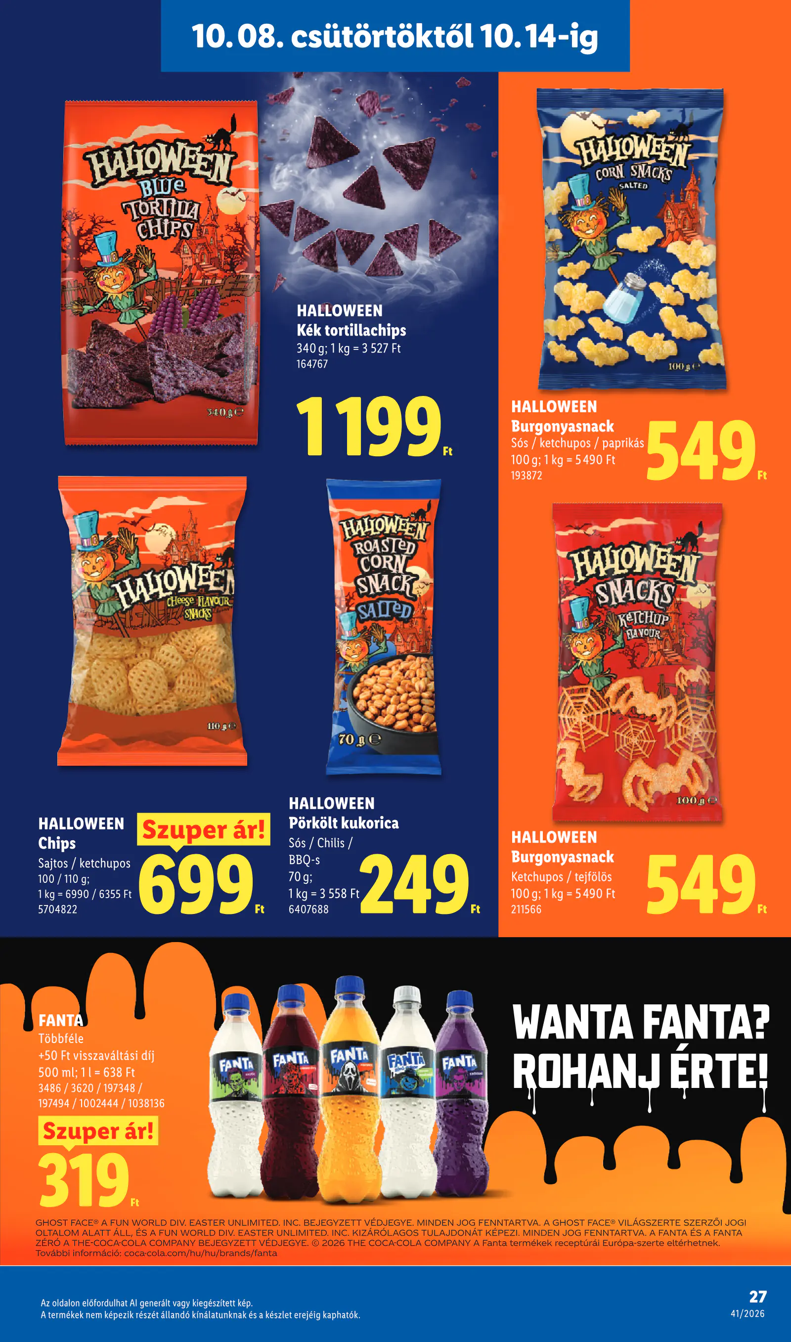 Lidl akciós újság, 41. hét, 27. oldal (okt. 8–14.)