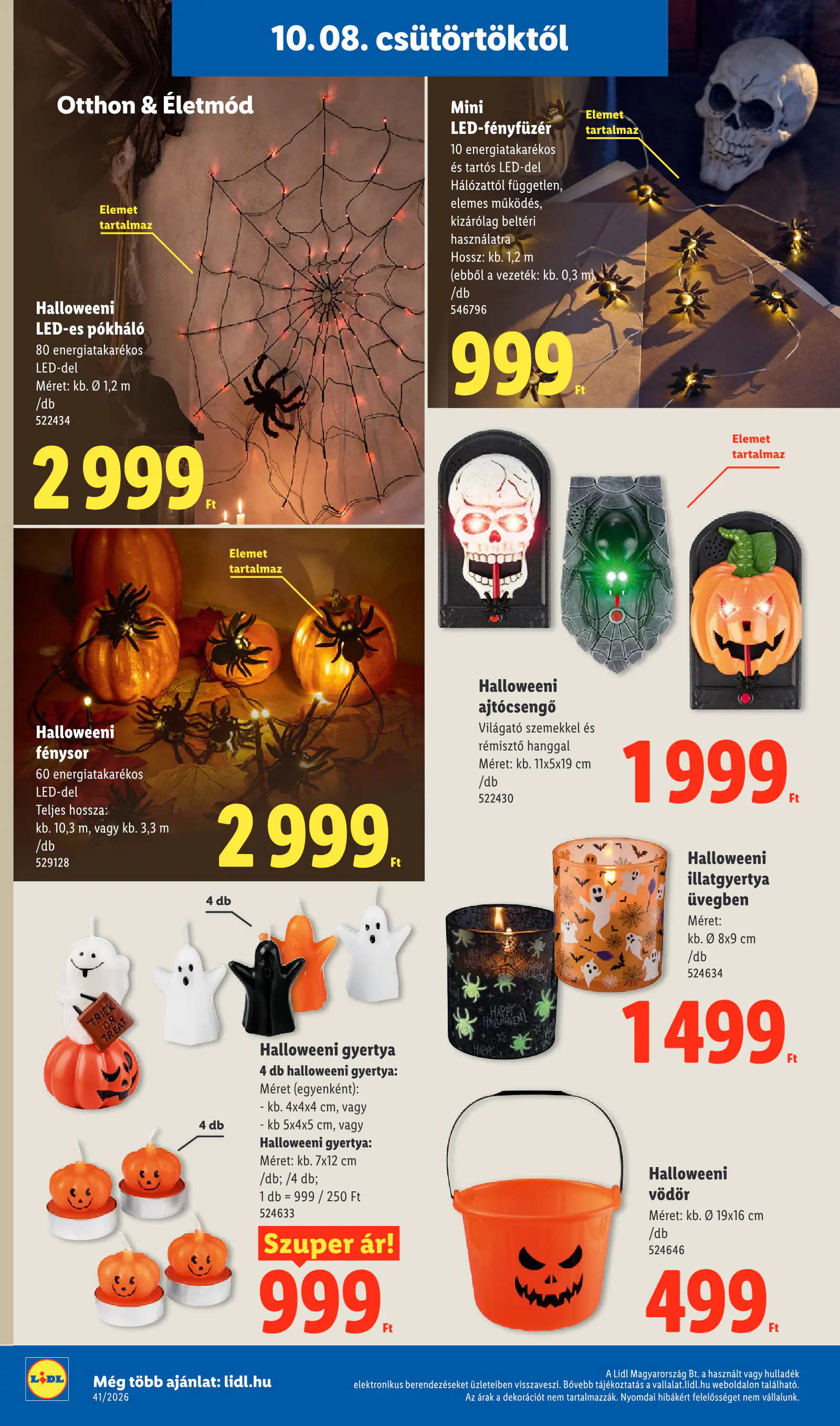 Lidl akciós újság, 41. hét, 38. oldal (okt. 8–14.)