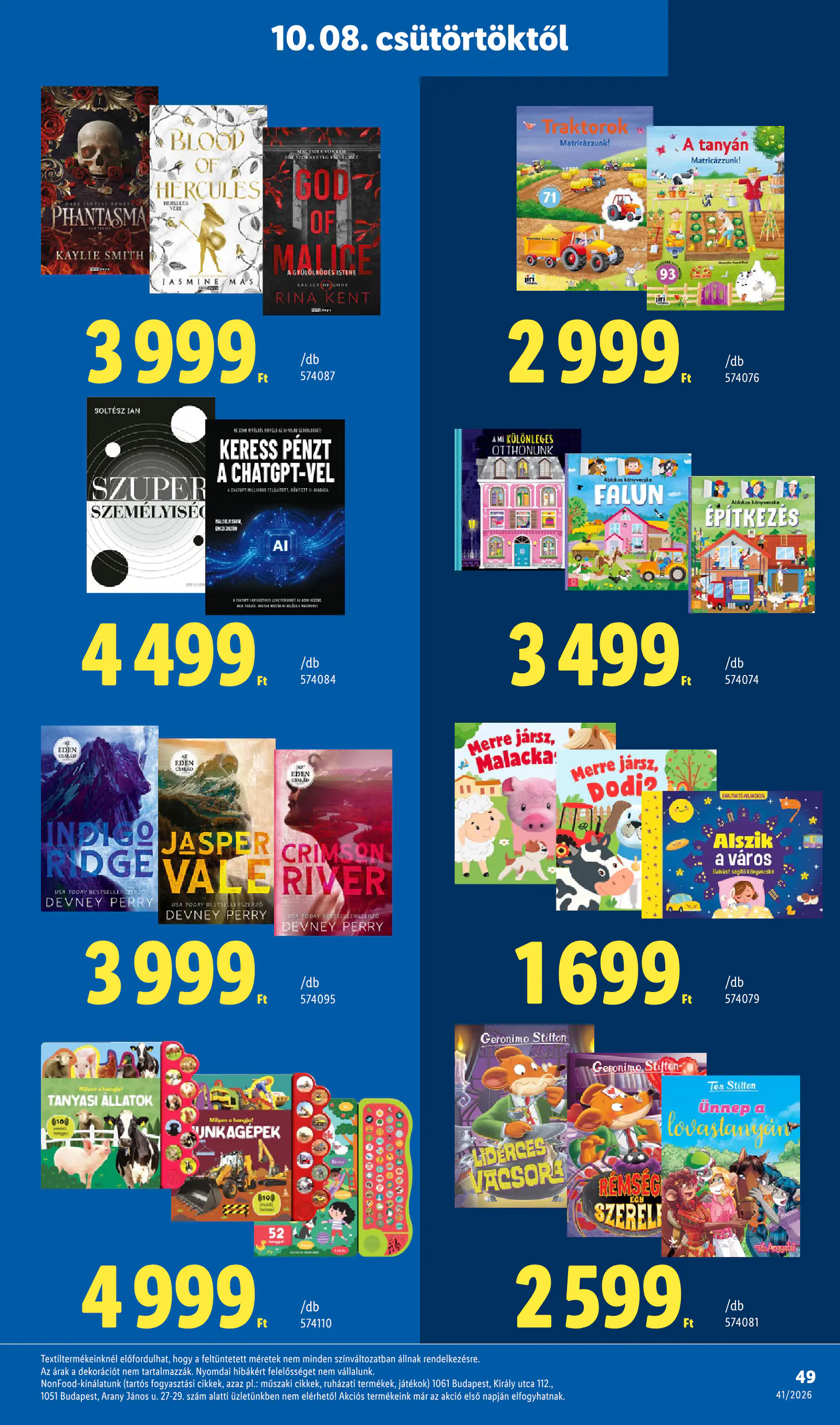 Lidl akciós újság, 41. hét, 49. oldal (okt. 8–14.)