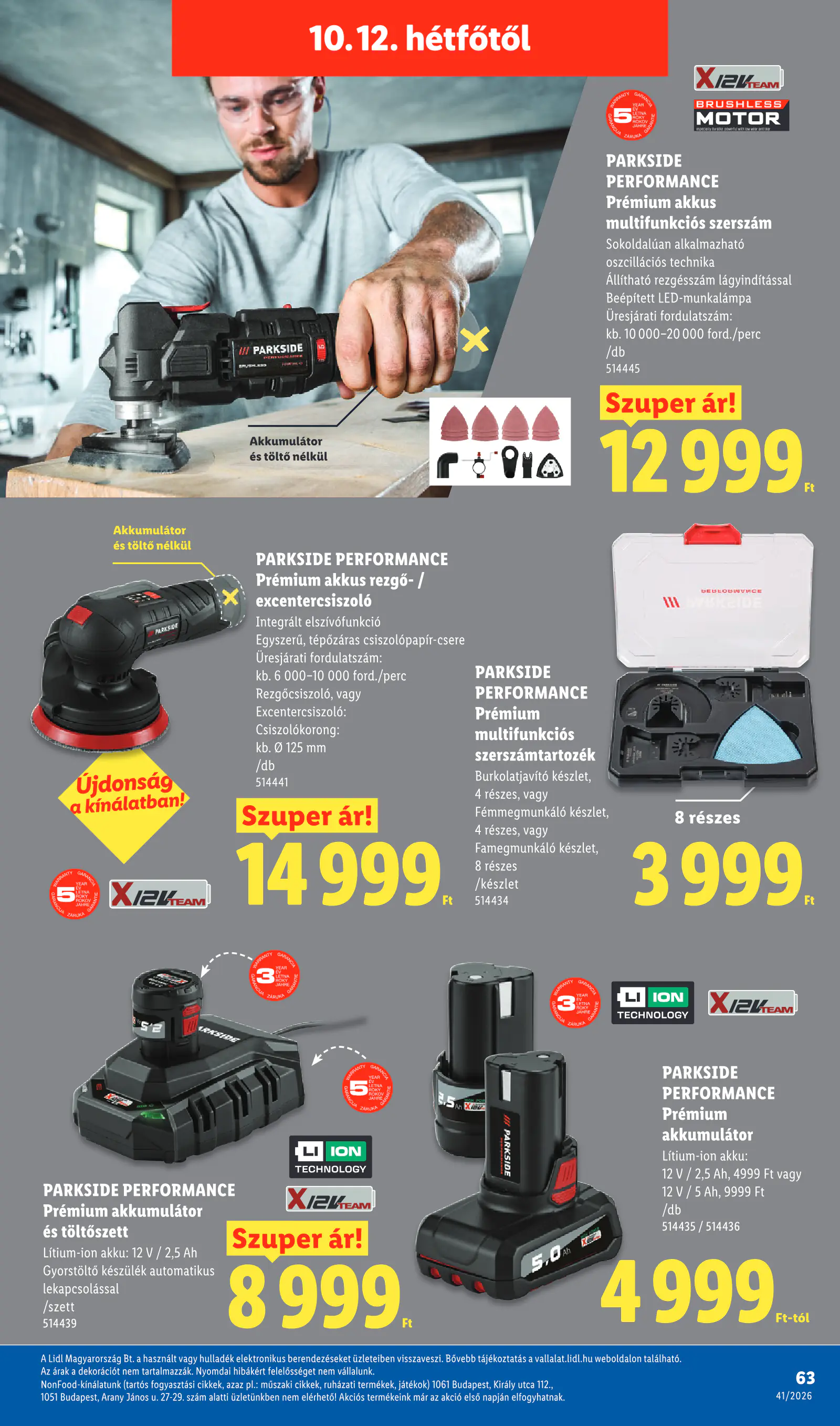 Lidl akciós újság, 41. hét, 63. oldal (okt. 8–14.)