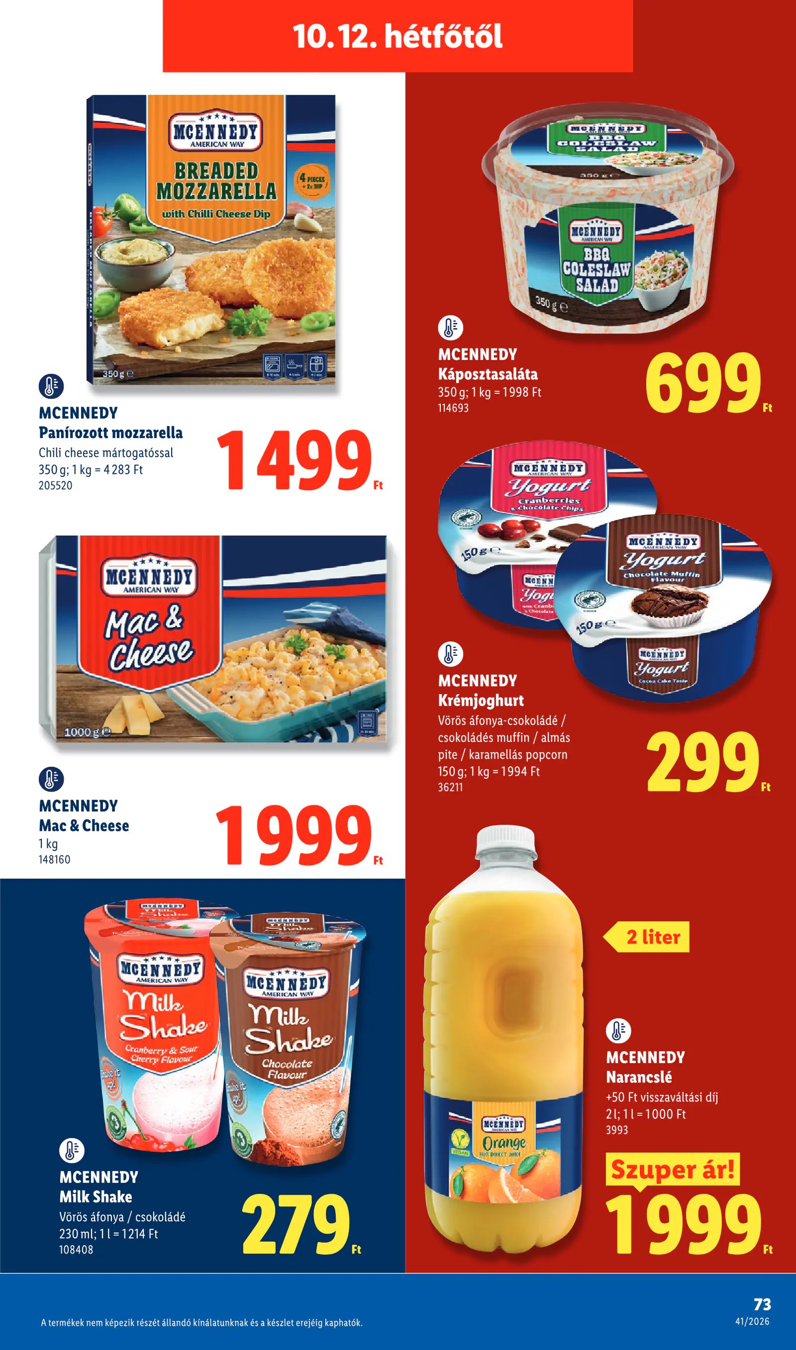 Lidl akciós újság, 41. hét, 73. oldal (okt. 8–14.)