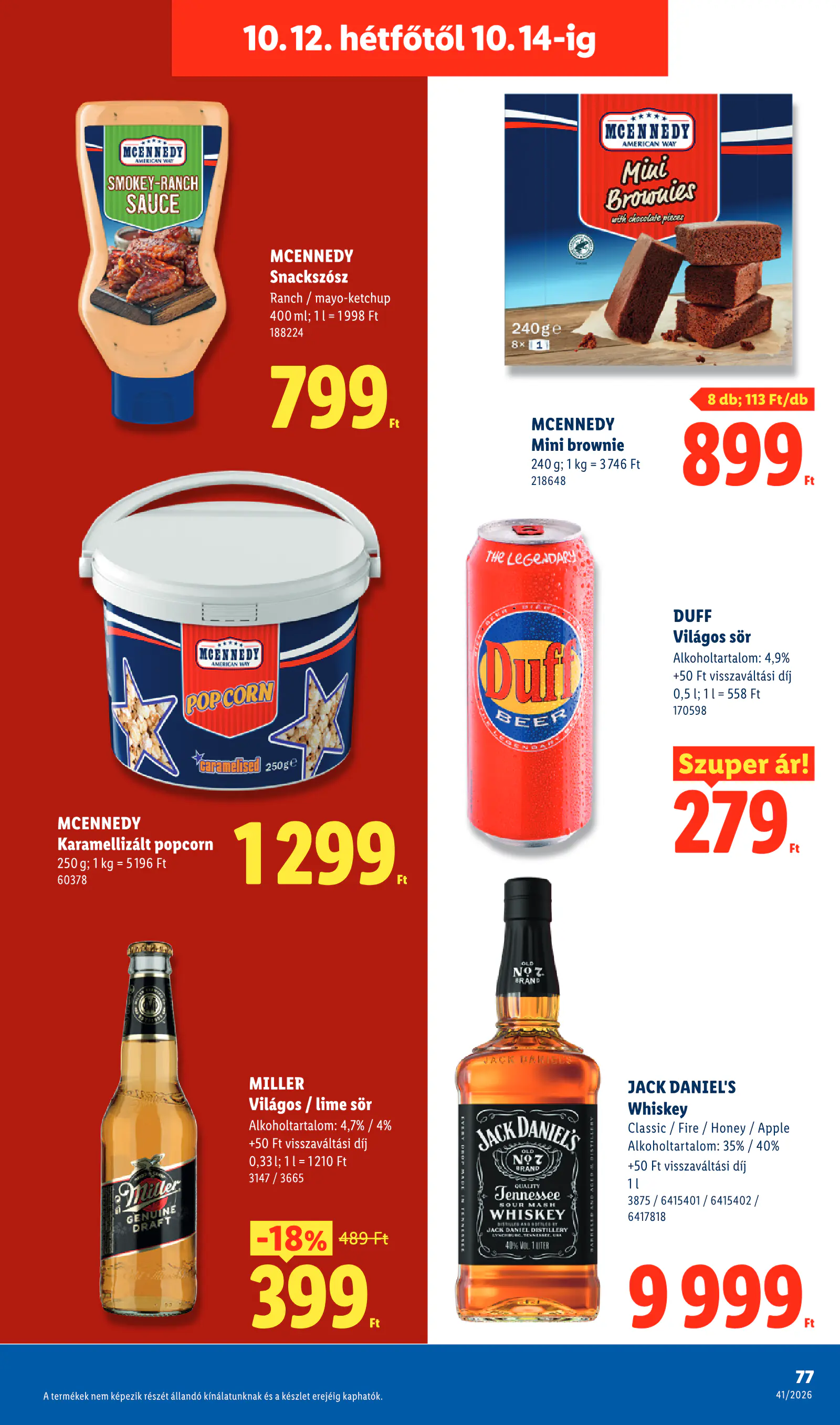 Lidl akciós újság, 41. hét, 77. oldal (okt. 8–14.)