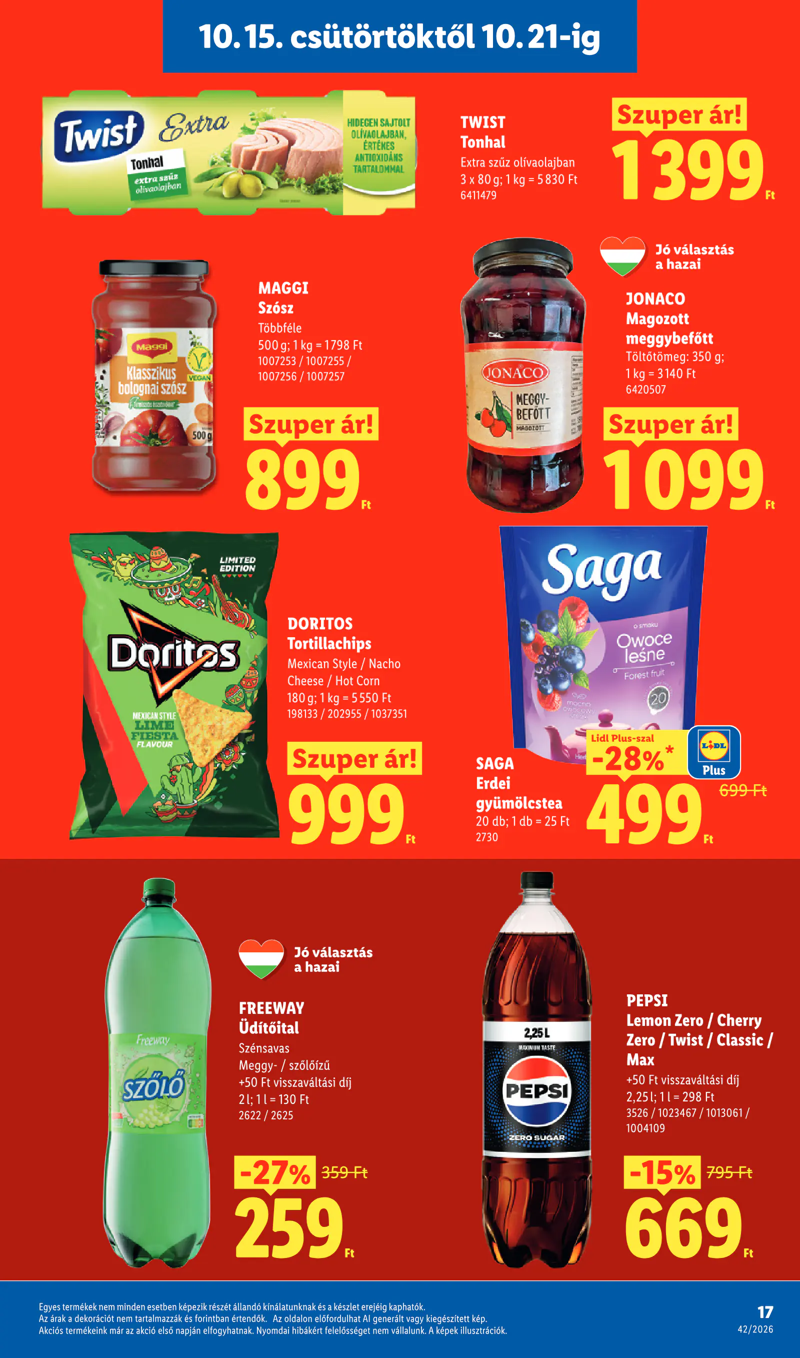 Lidl akciós újság, 42. hét, 17. oldal (okt. 15–21.)