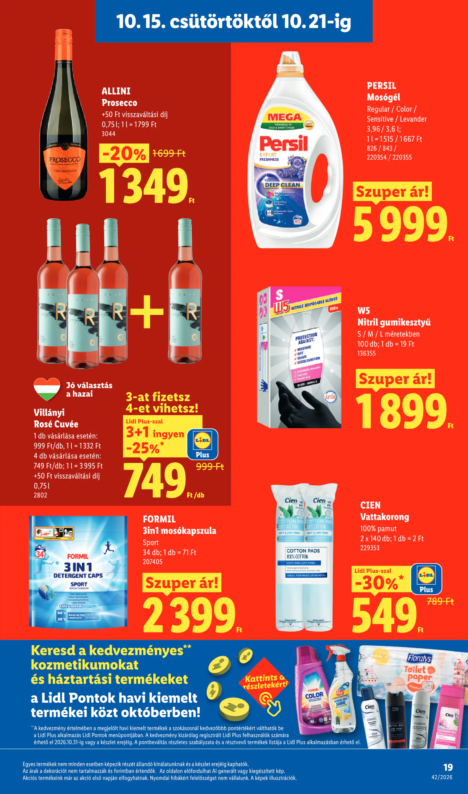 Lidl akciós újság, 42. hét, 19. oldal (okt. 15–21.)