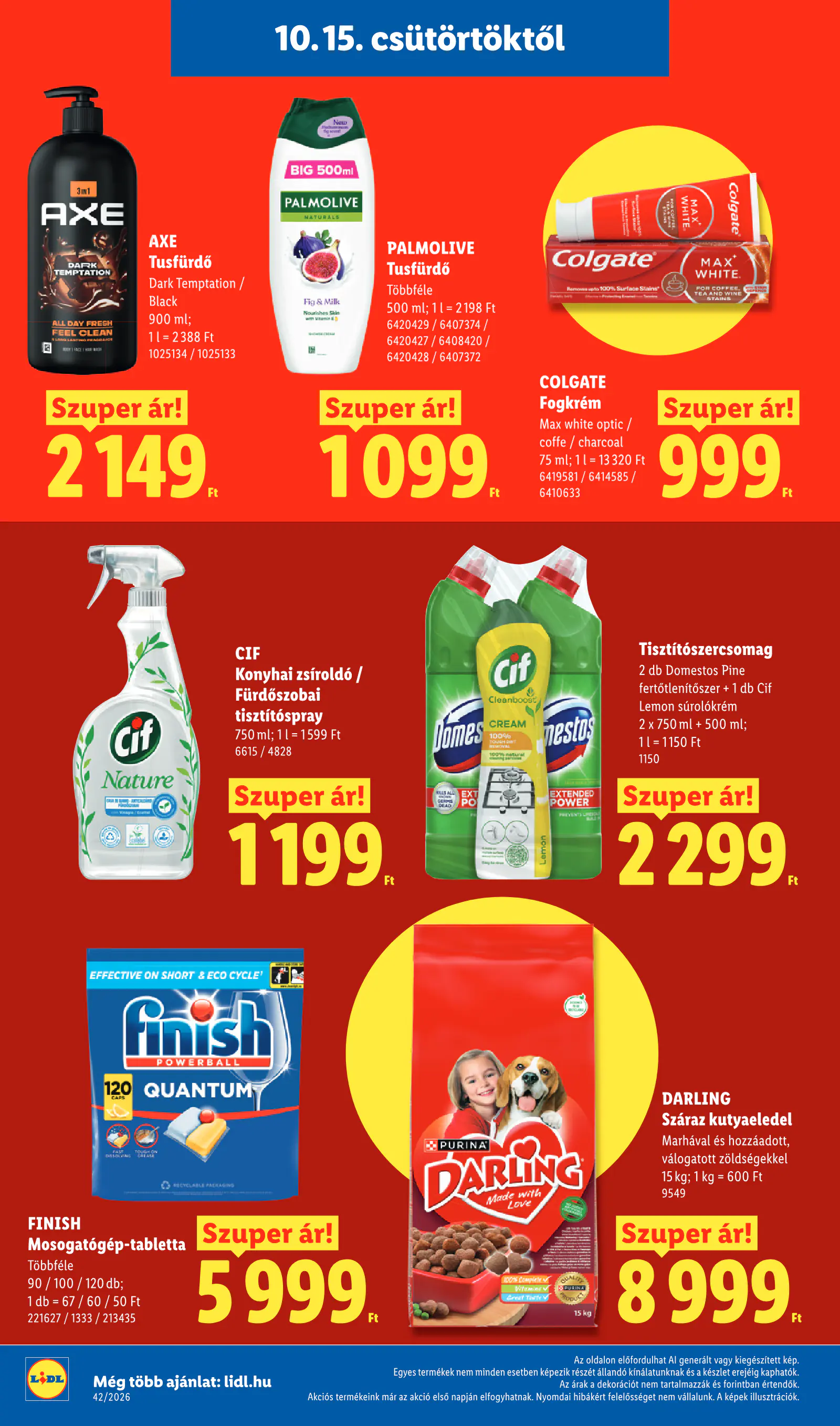 Lidl akciós újság, 42. hét, 20. oldal (okt. 15–21.)
