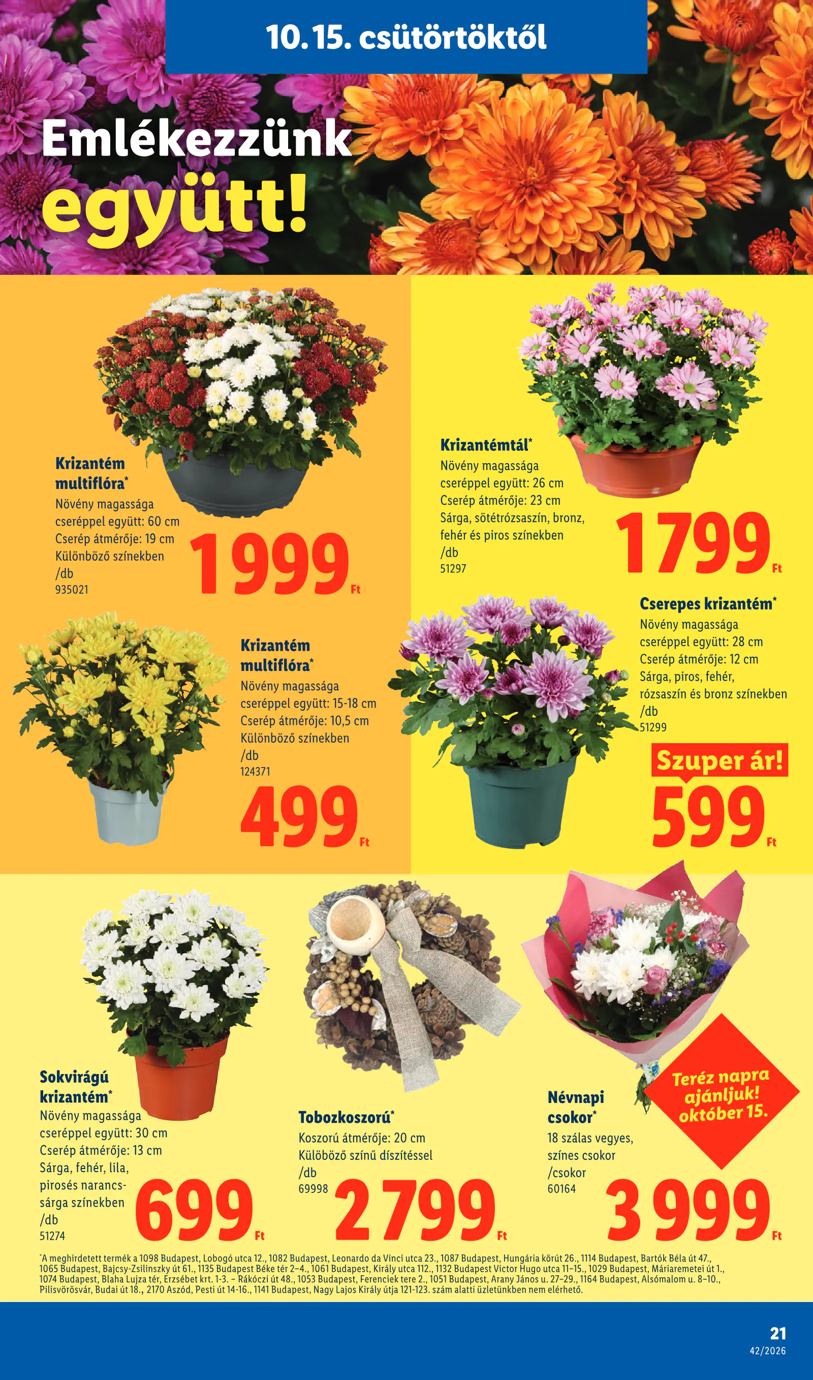 Lidl akciós újság, 42. hét, 21. oldal (okt. 15–21.)