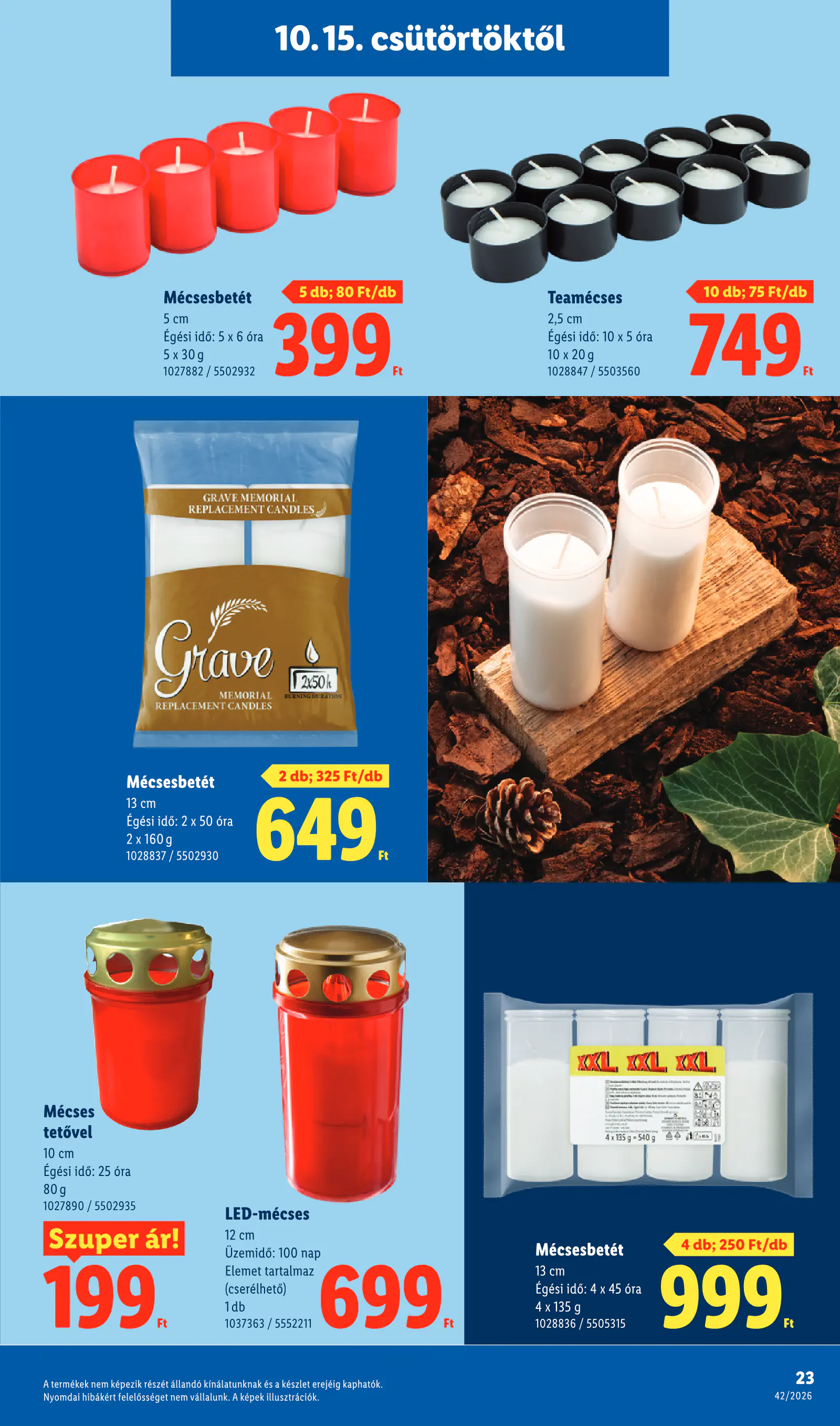 Lidl akciós újság, 42. hét, 23. oldal (okt. 15–21.)