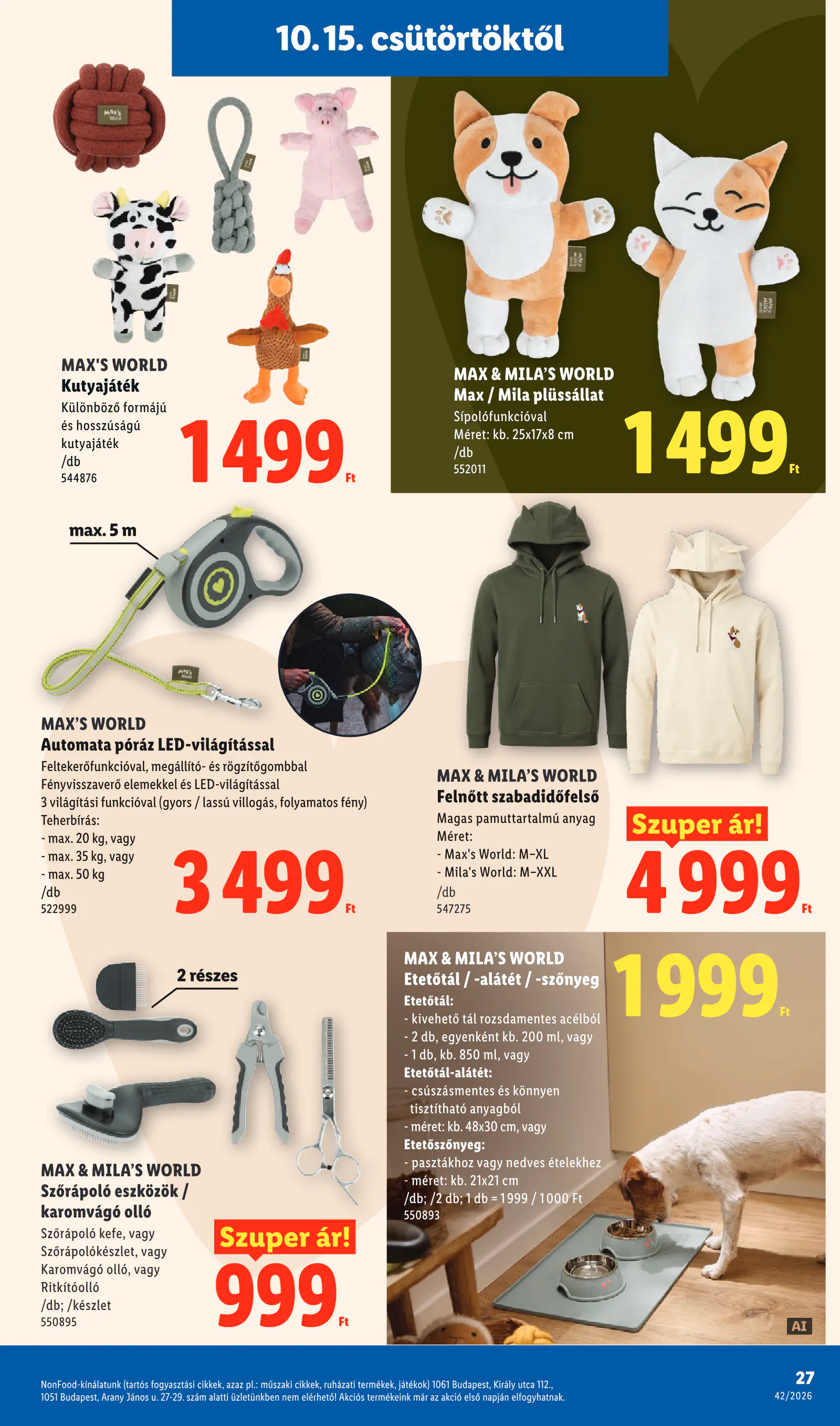 Lidl akciós újság, 42. hét, 27. oldal (okt. 15–21.)