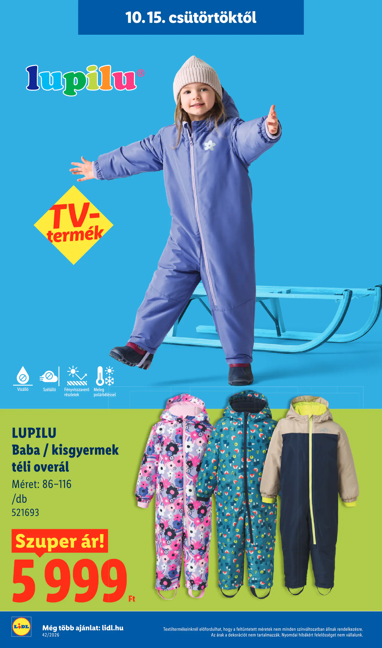 Lidl akciós újság, 42. hét, 30. oldal (okt. 15–21.)