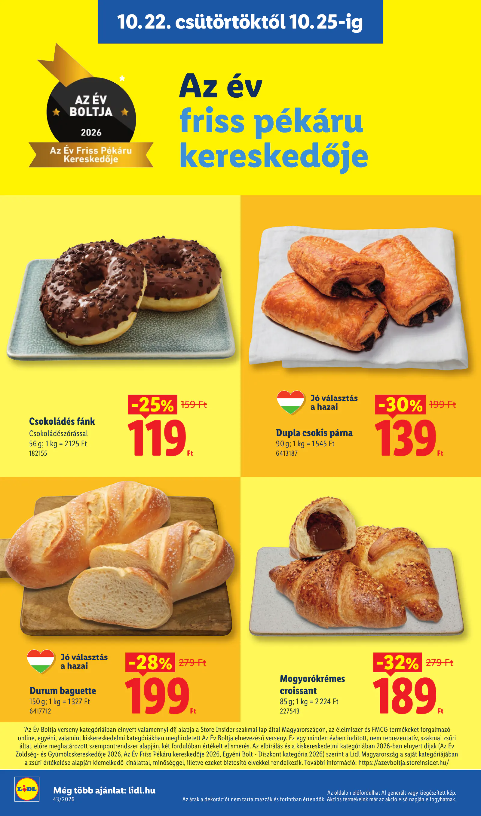 Lidl akciós újság, 43. hét, 2. oldal (okt. 22–28.)