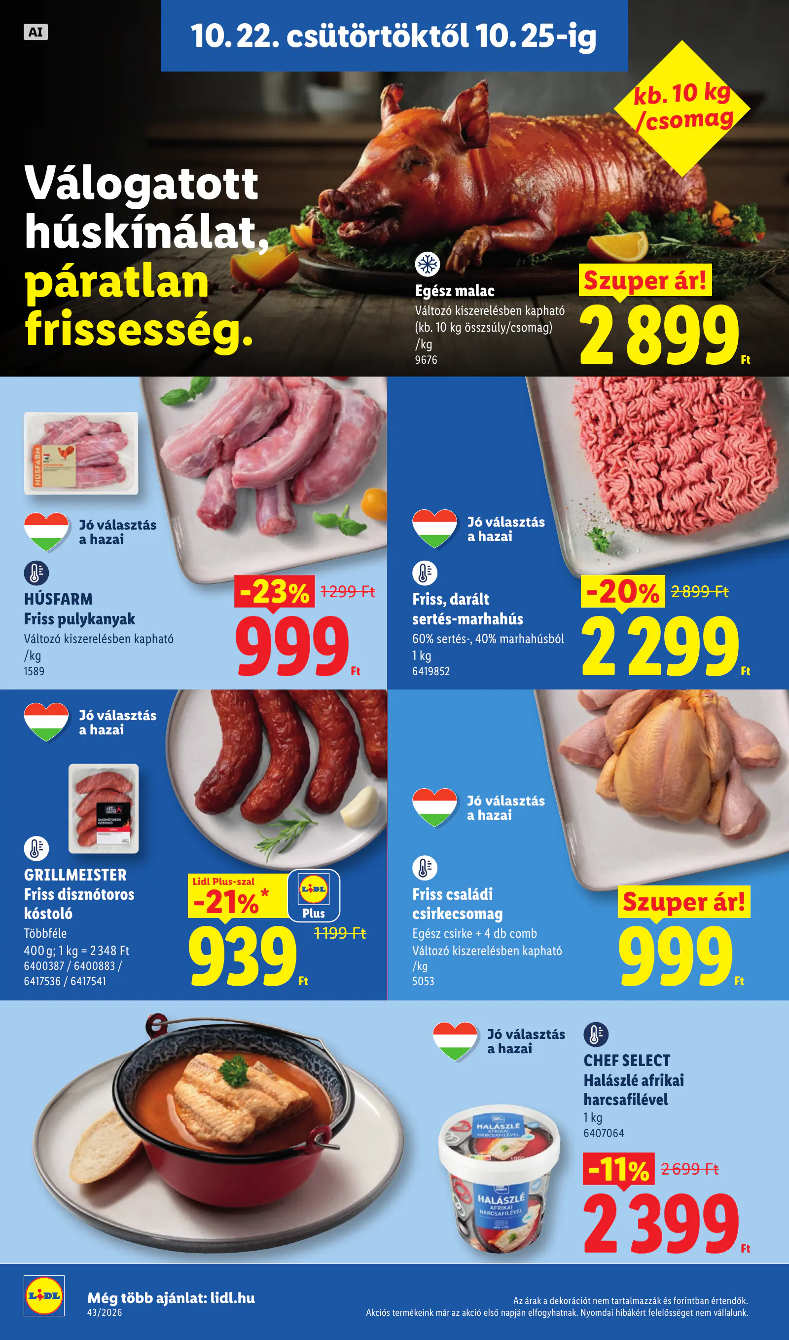 Lidl akciós újság, 43. hét, 4. oldal (okt. 22–28.)