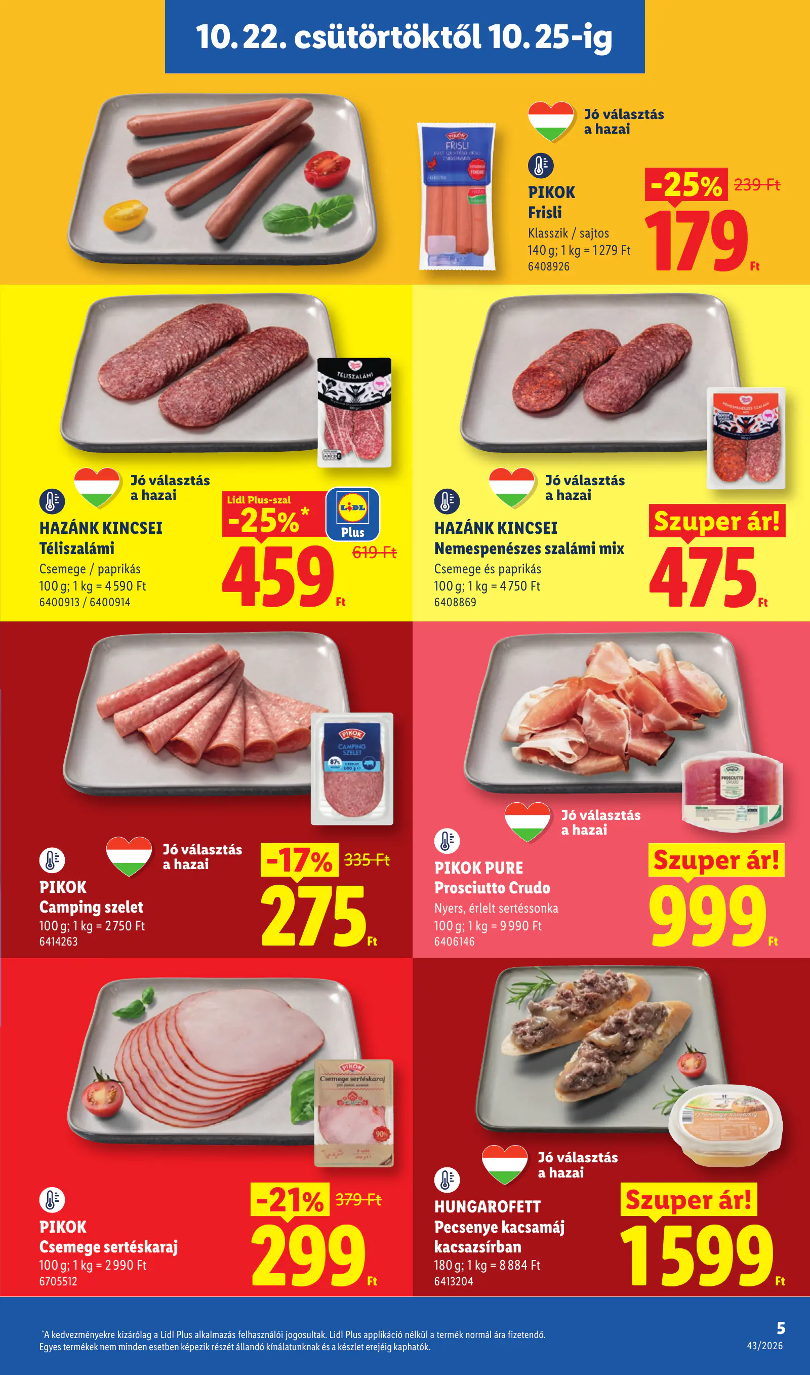 Lidl akciós újság, 43. hét, 5. oldal (okt. 22–28.)